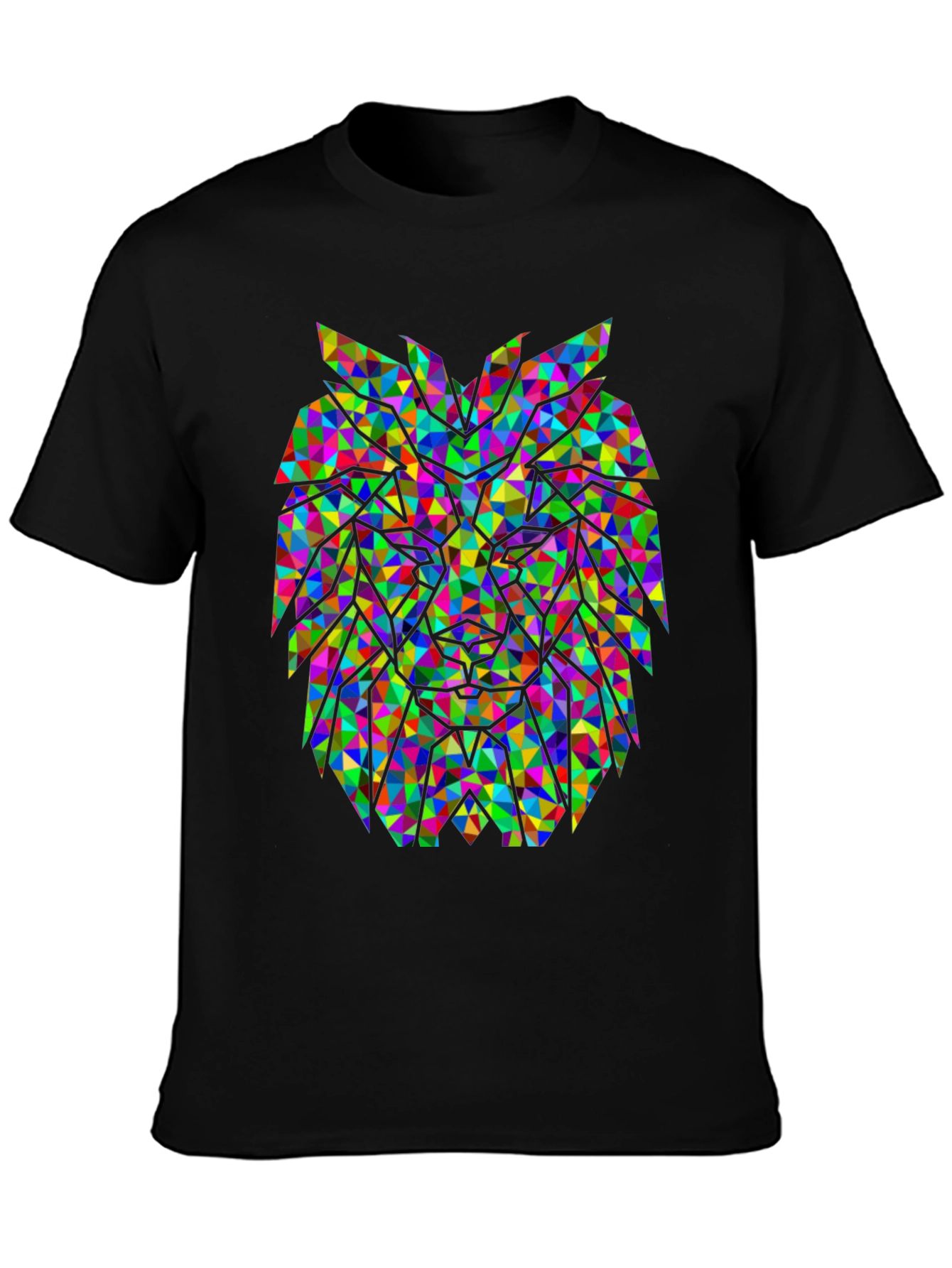 Geometric Lion Graphic Tee
