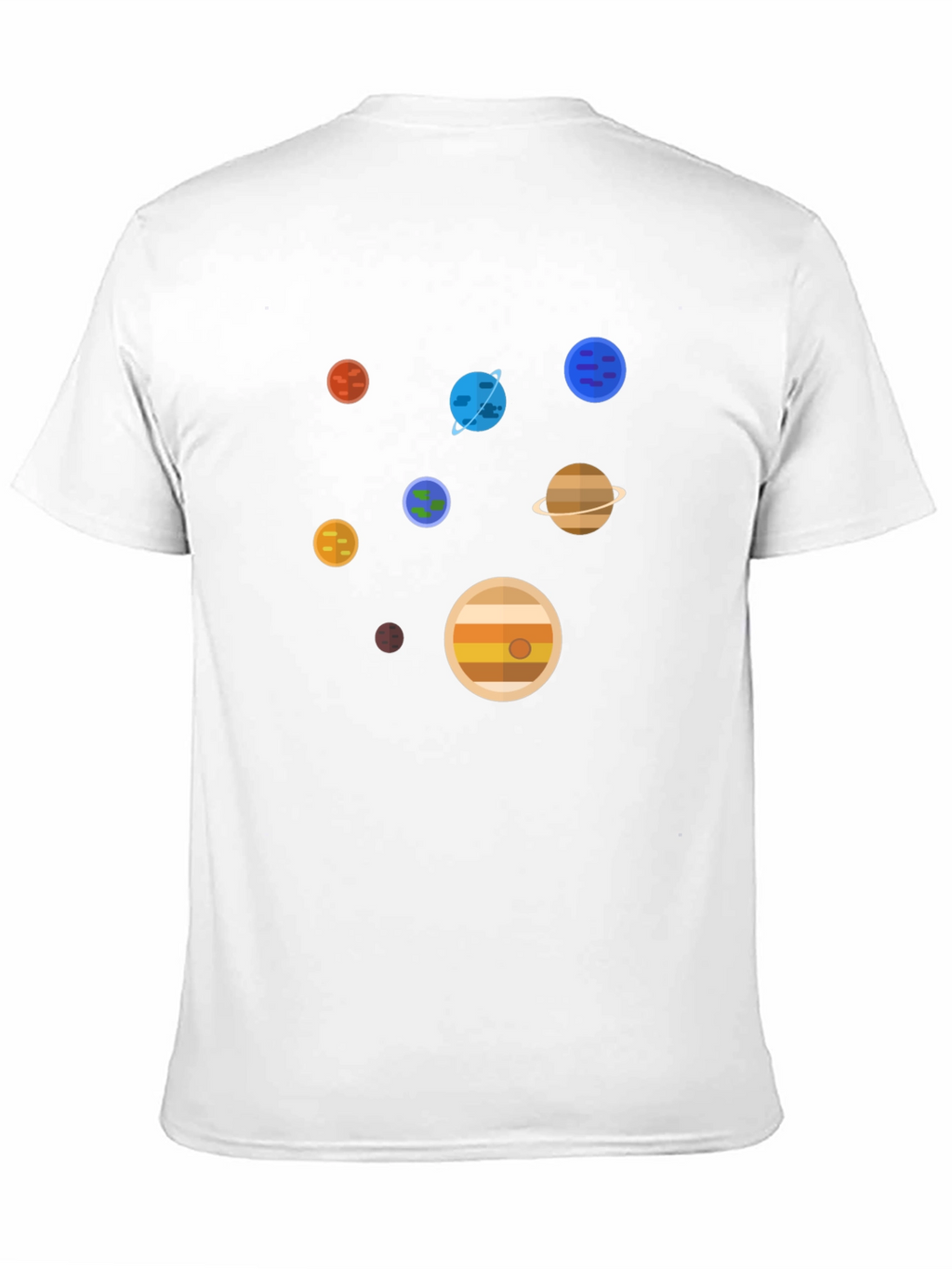 Planets Graphic Print T-Shirt - Space Lover Tee