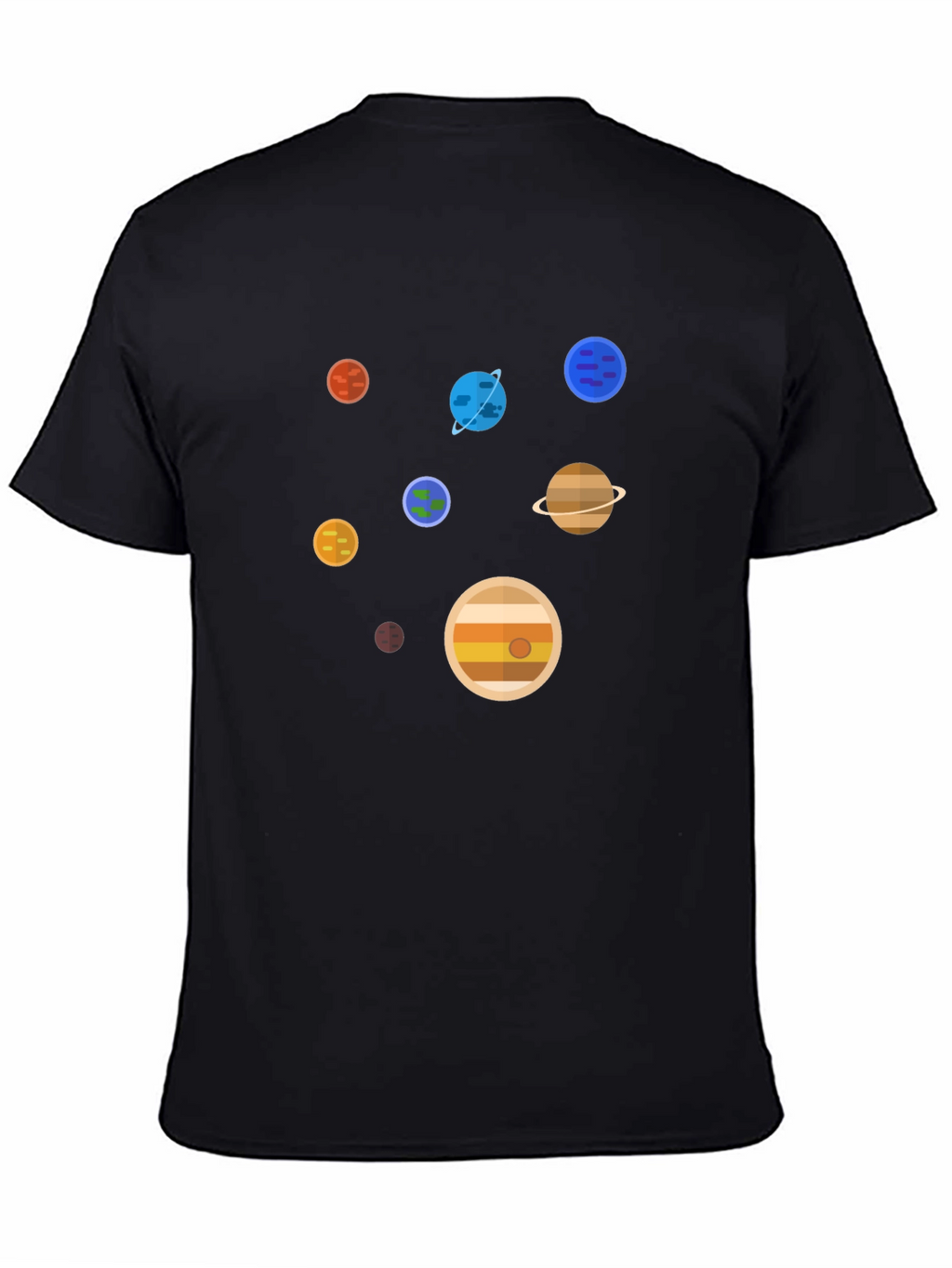 Planets Graphic Print T-Shirt - Space Lover Tee