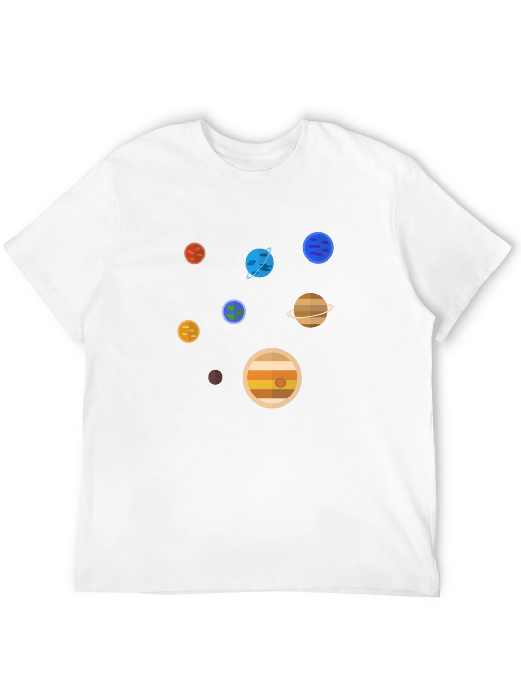 Planets Graphic Print T-Shirt - Space Lover Tee