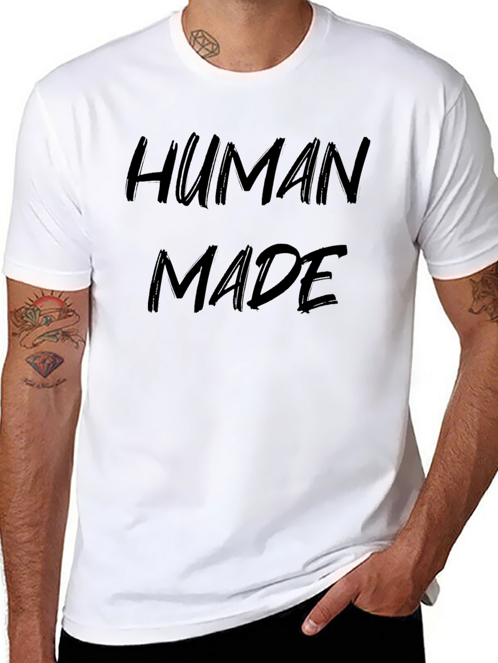 Human Made Black Graphic Tee
