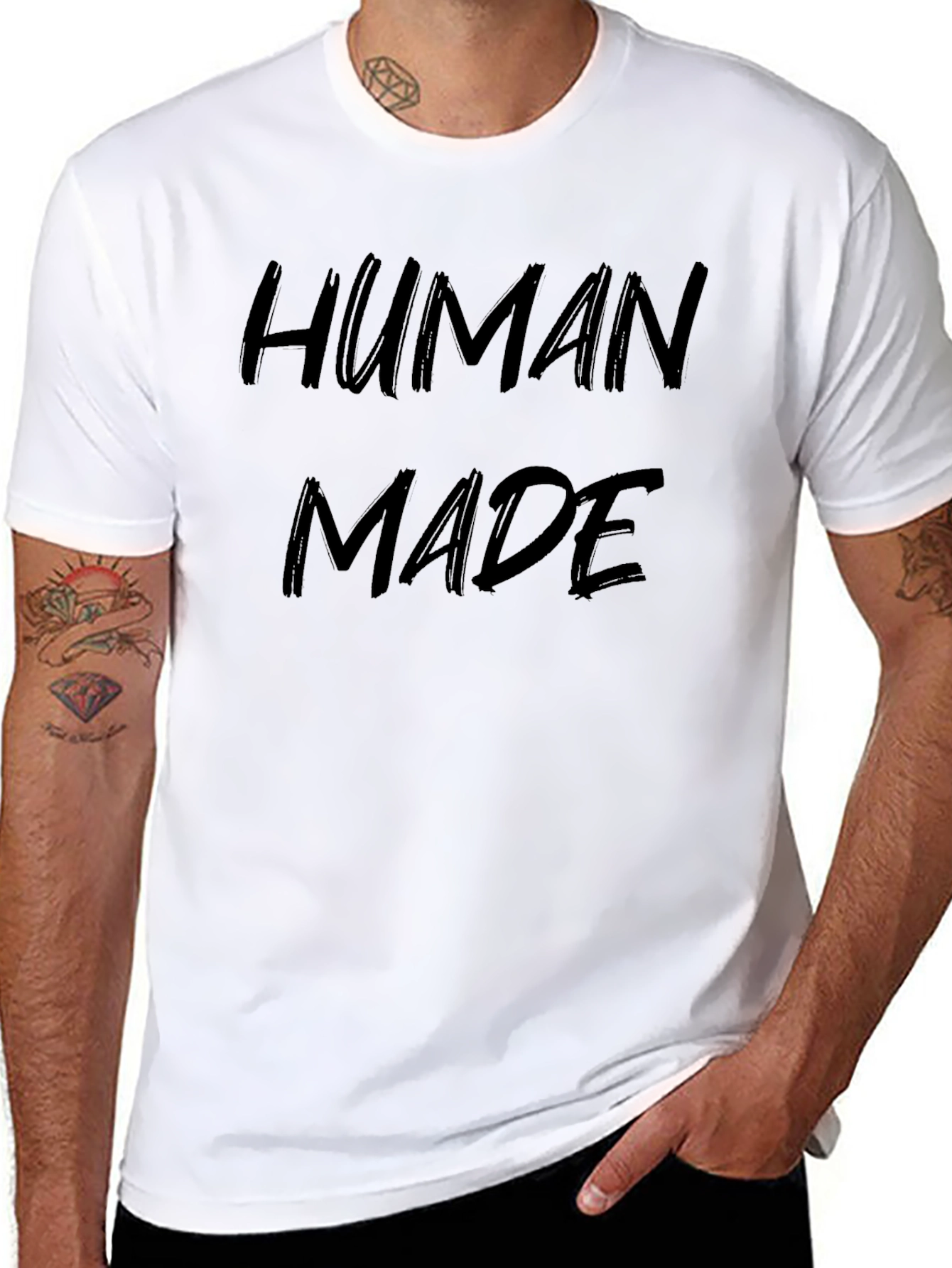 Human Made Black Graphic Tee