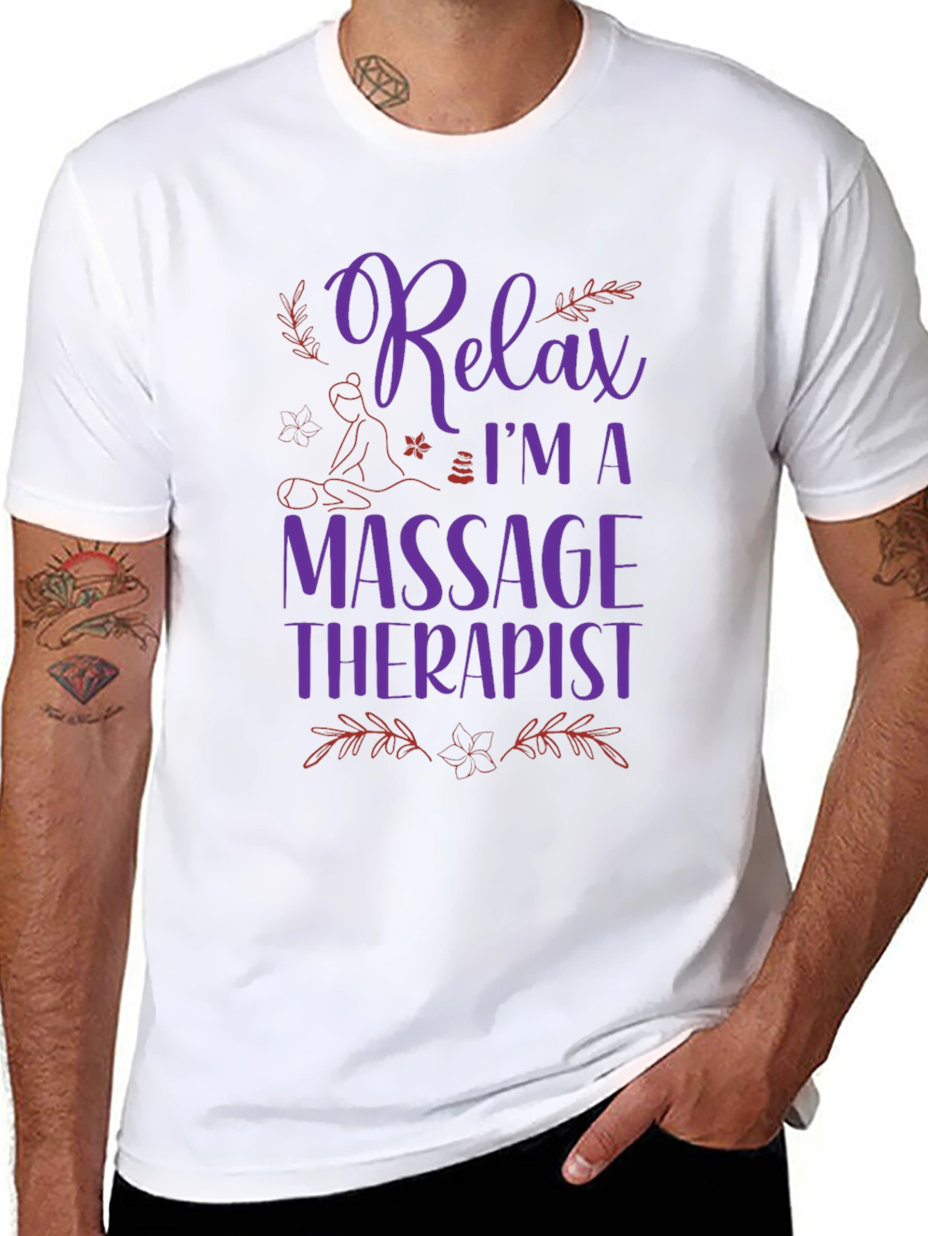 Relax Massage Therapist Graphic T-Shirt