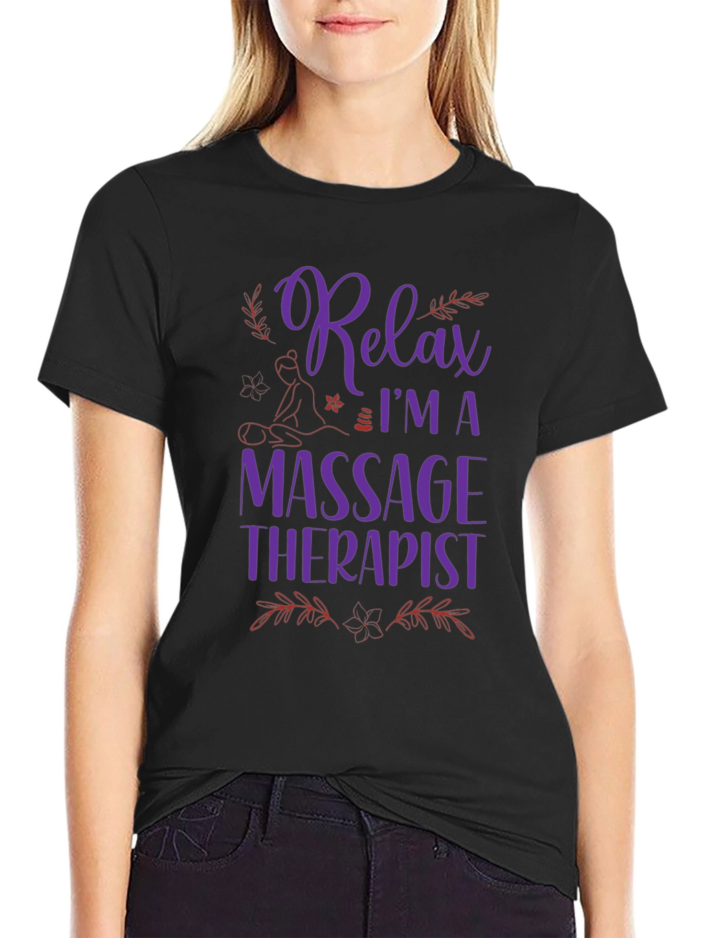 Relax Massage Therapist Graphic T-Shirt