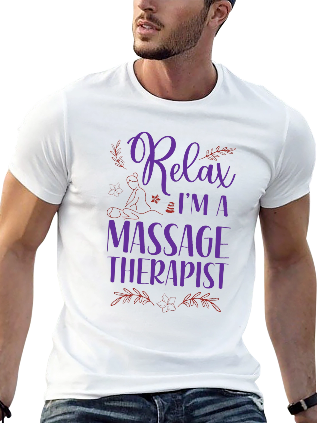 Relax Massage Therapist Graphic T-Shirt
