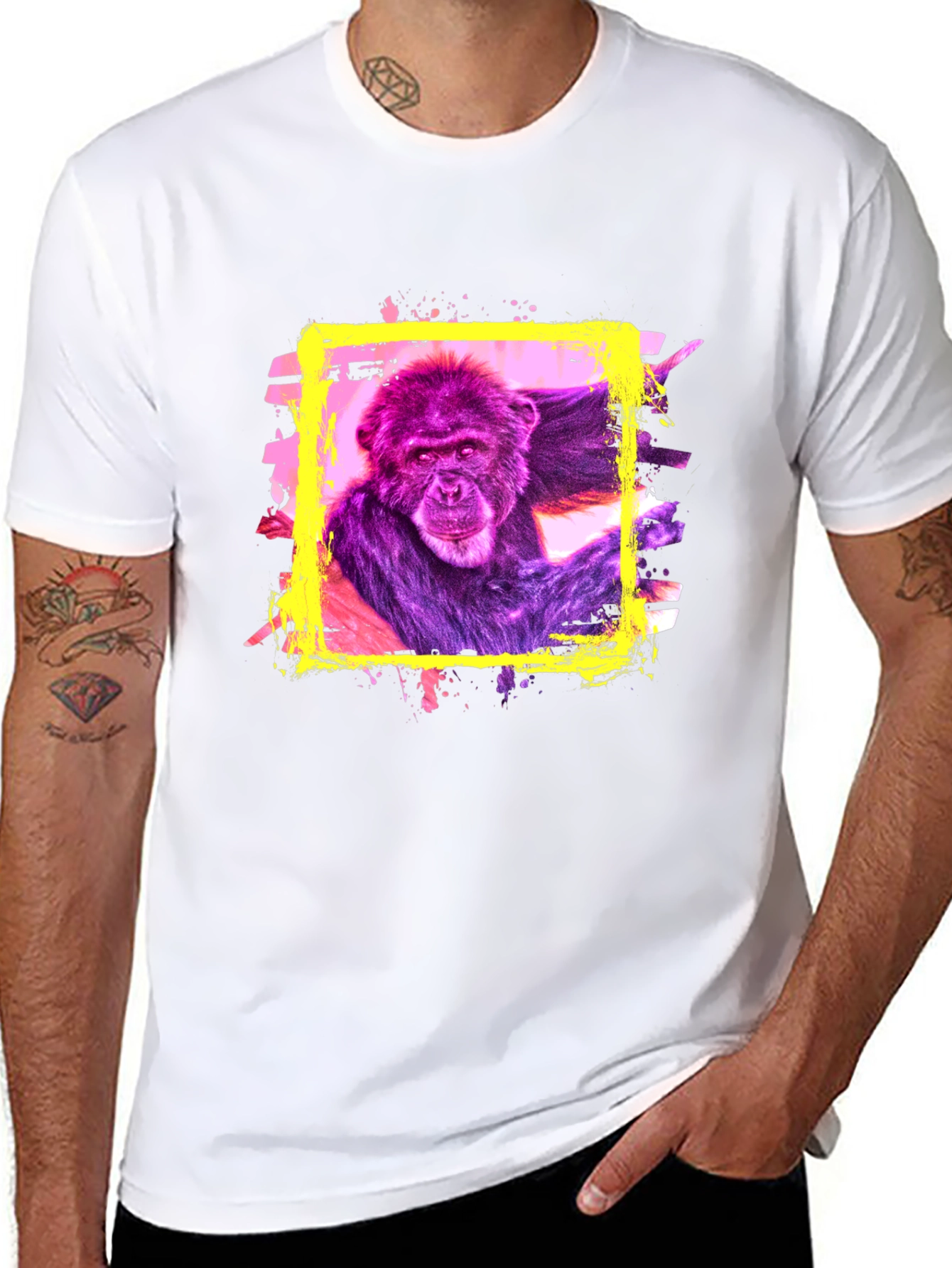 Ape Graphic T-Shirt: Vibrant Monkey Tee
