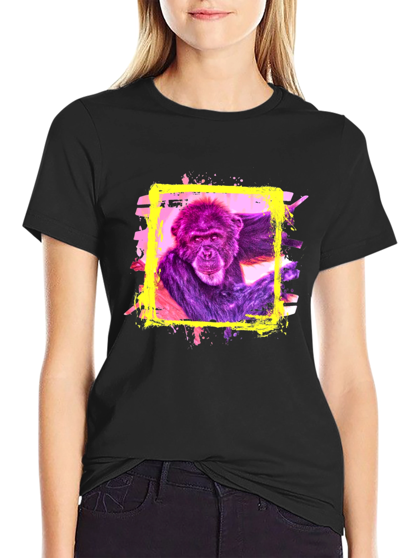 Ape Graphic T-Shirt: Vibrant Monkey Tee