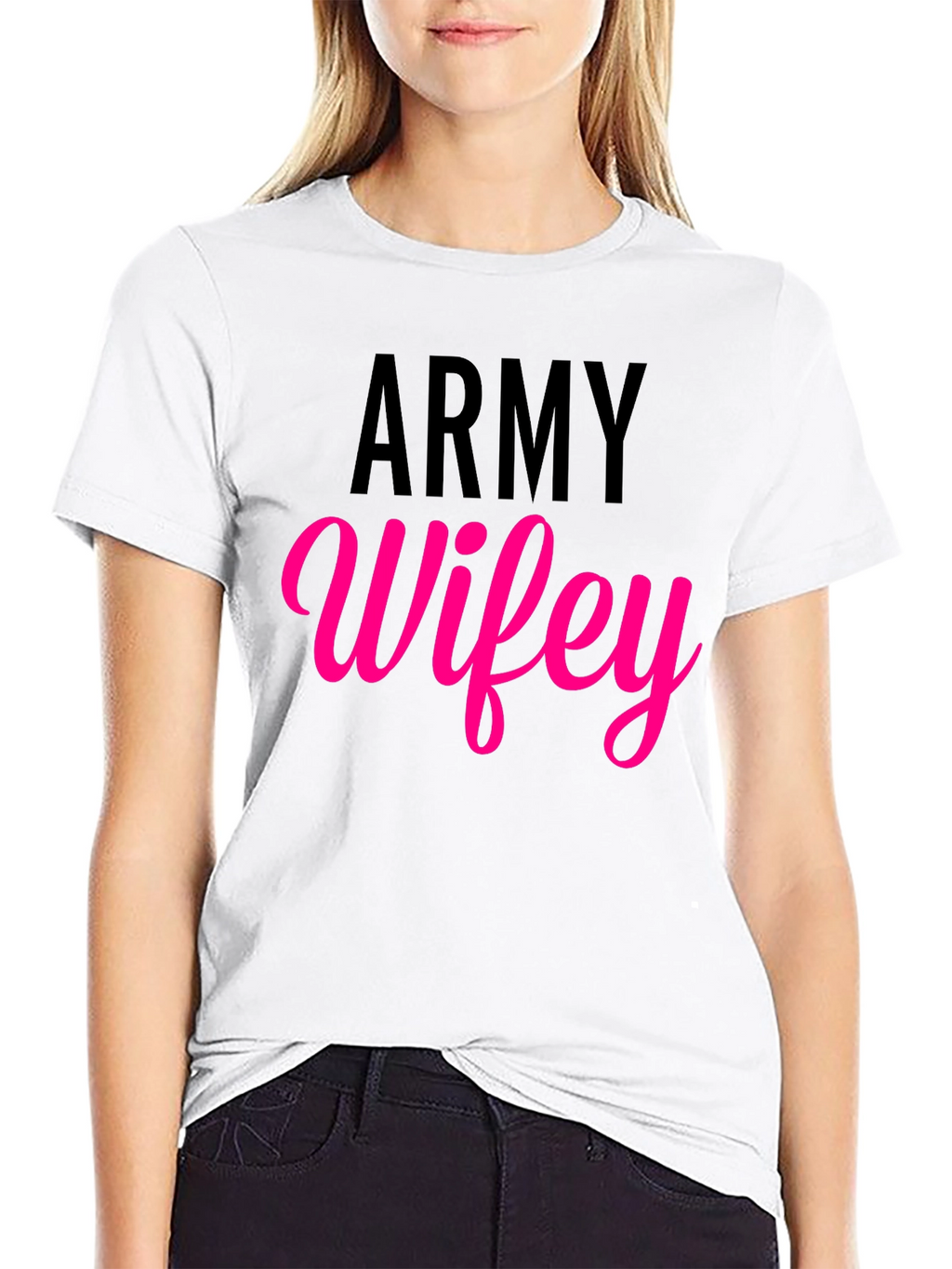 Army Wifey T-Shirt - Military Wife Pride Tee