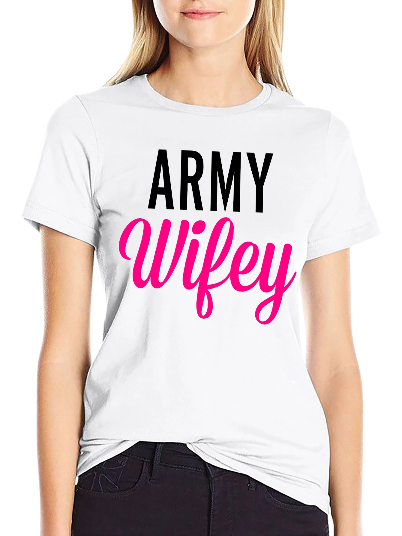 Army Wifey T-Shirt - Military Wife Pride Tee