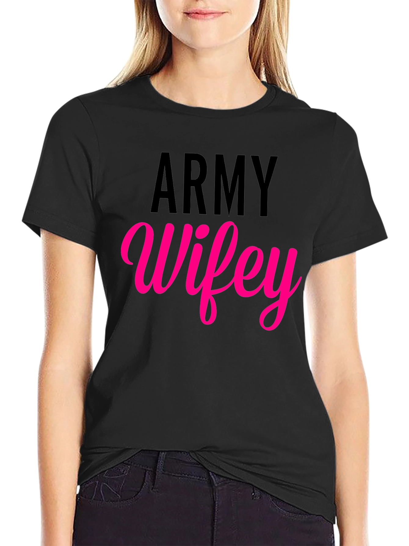 Army Wifey T-Shirt - Military Wife Pride Tee