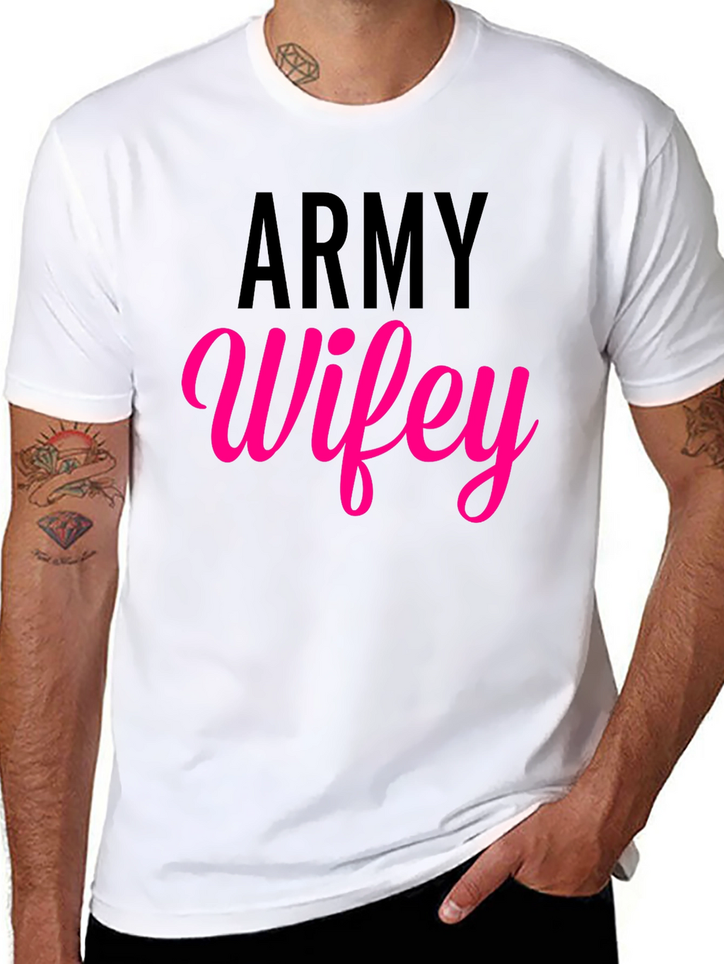 Army Wifey T-Shirt - Military Wife Pride Tee