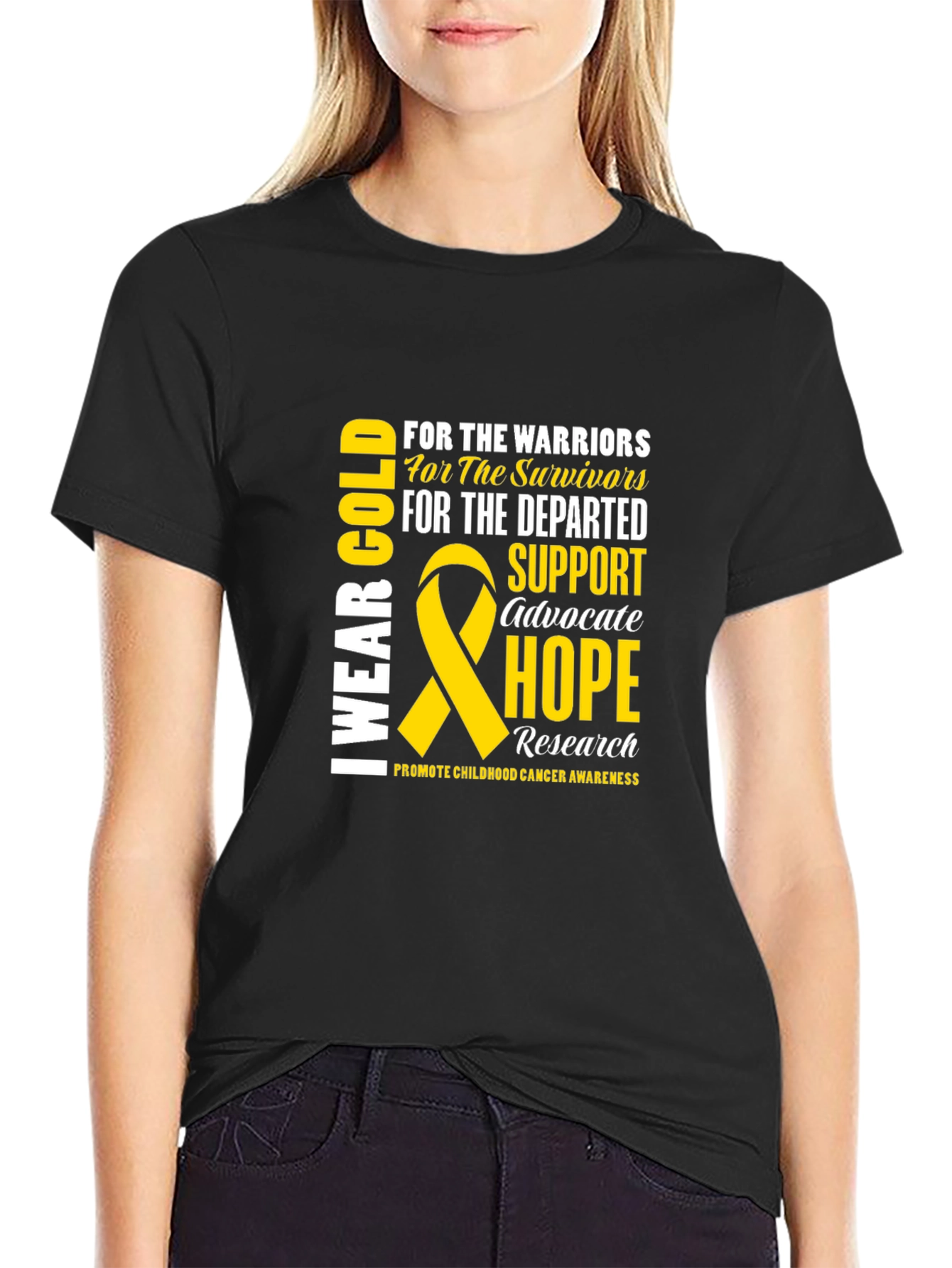 Childhood Cancer Awareness Tee - I Wear Gold
