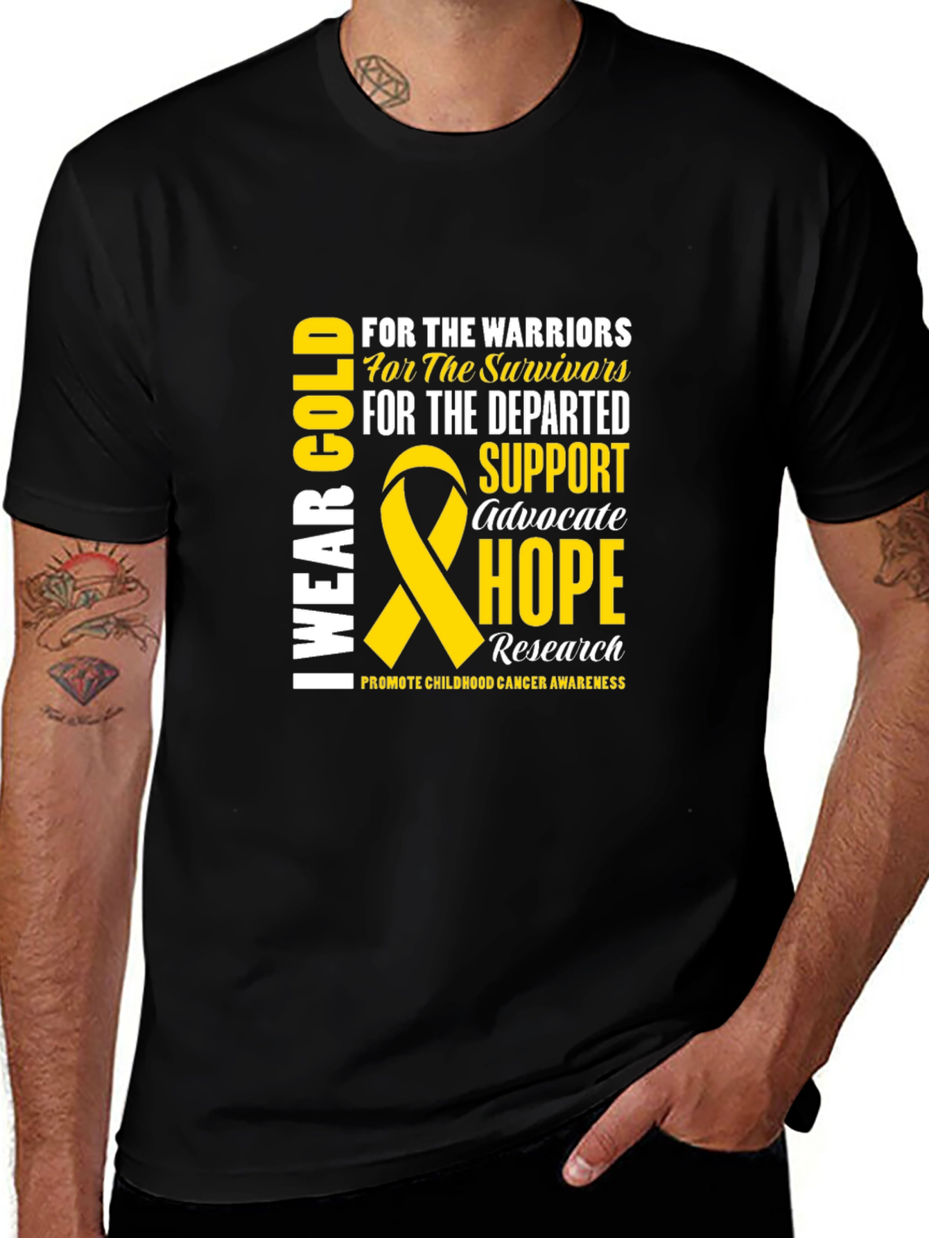 Childhood Cancer Awareness Tee - I Wear Gold