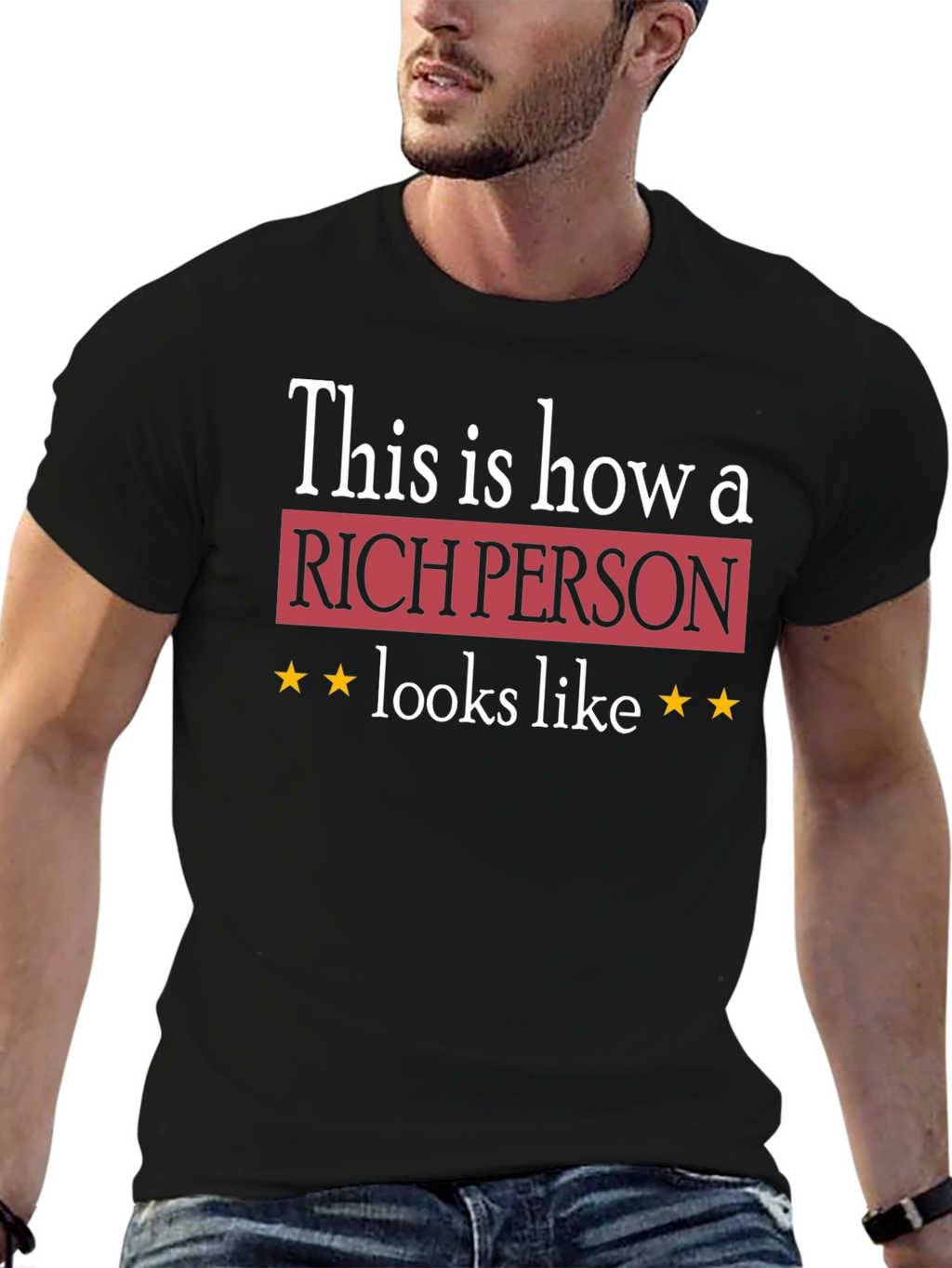 Rich Person Graphic Tee - Premium Quality