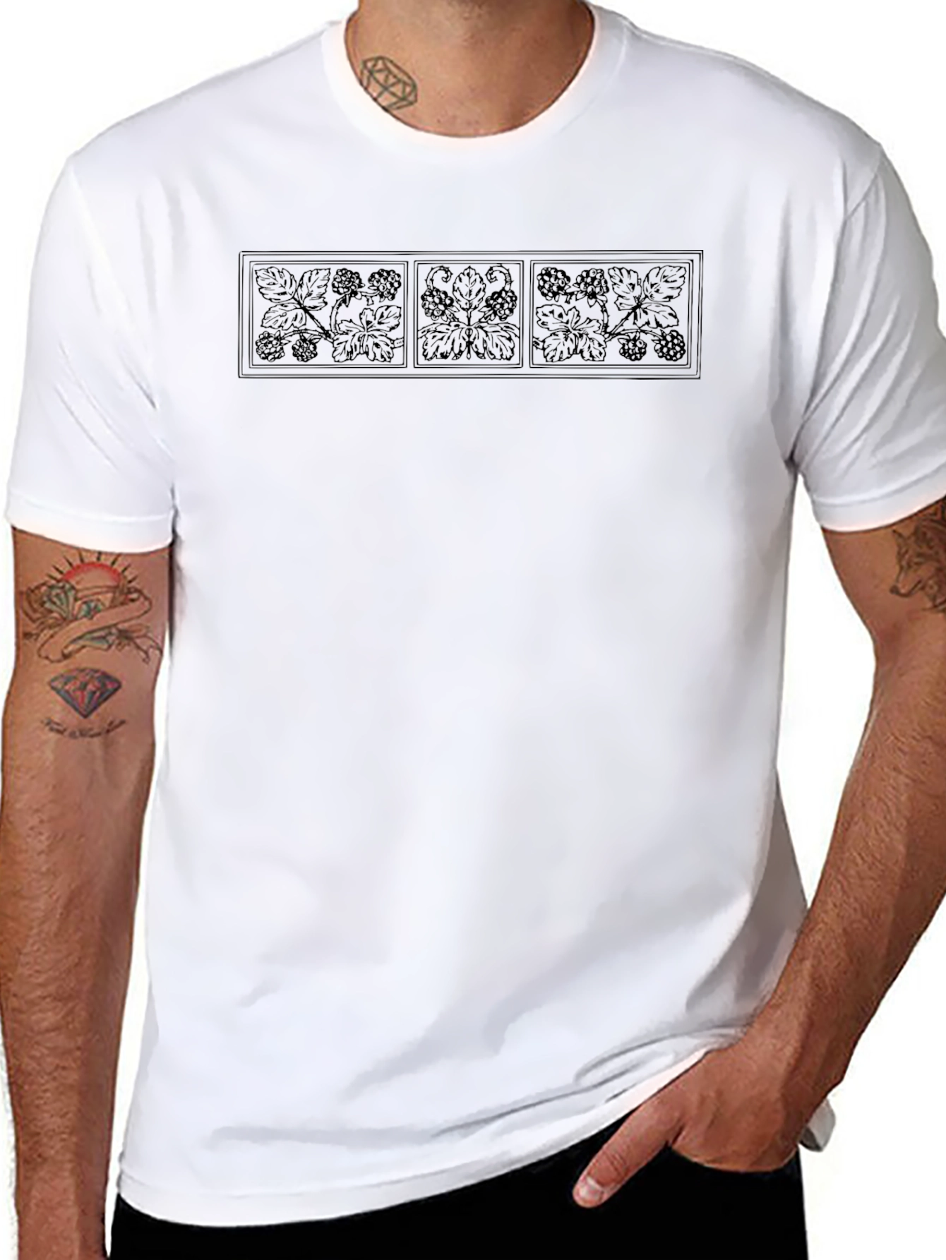 Black Hop Vine T-Shirt - Unique Design