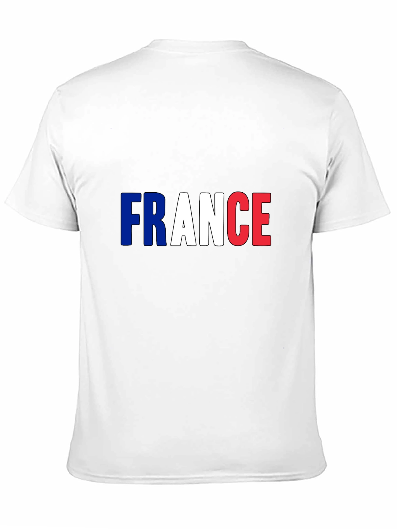 France Flag T-Shirt - Mens Black Tee