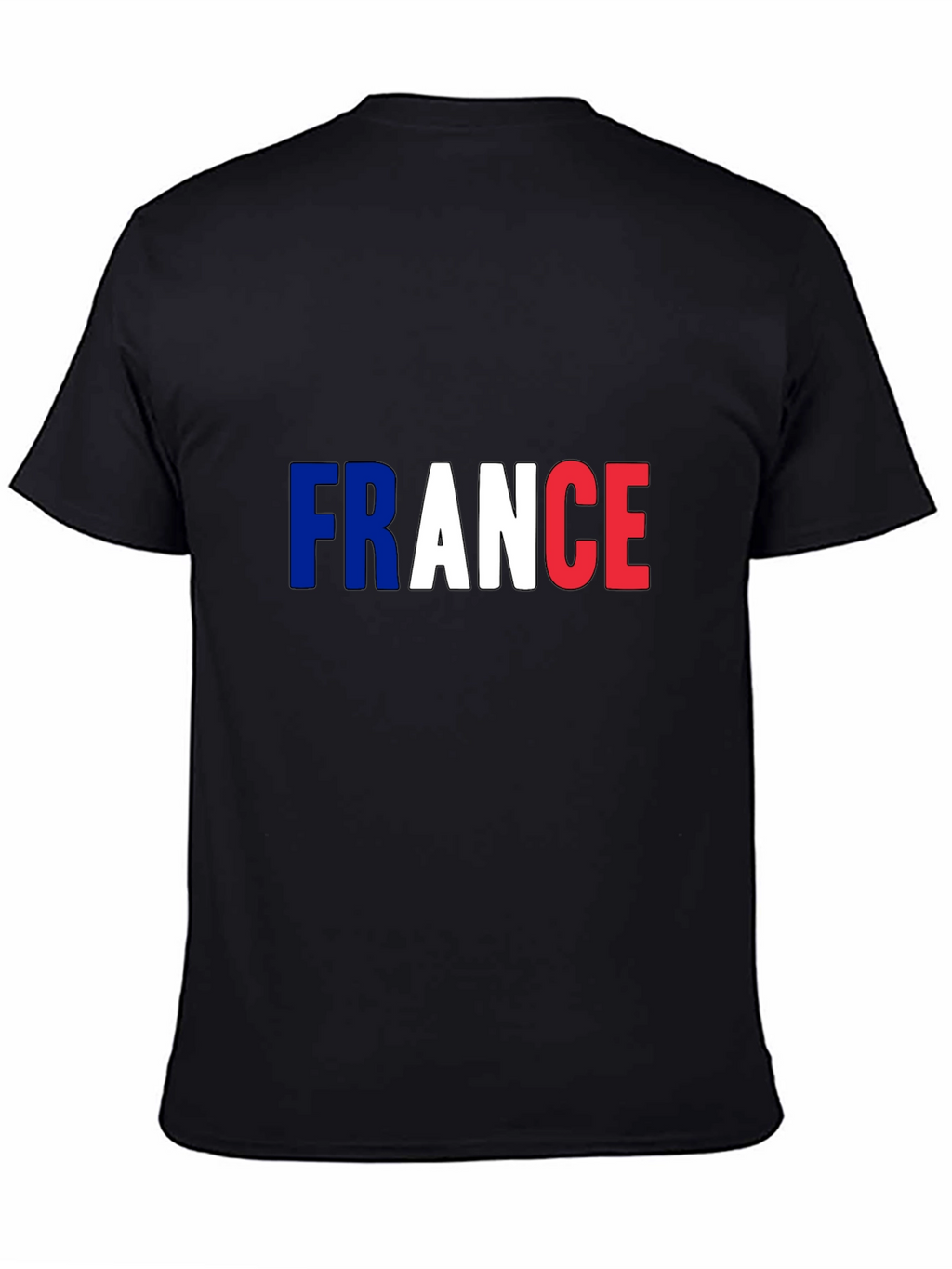 France Flag T-Shirt - Mens Black Tee