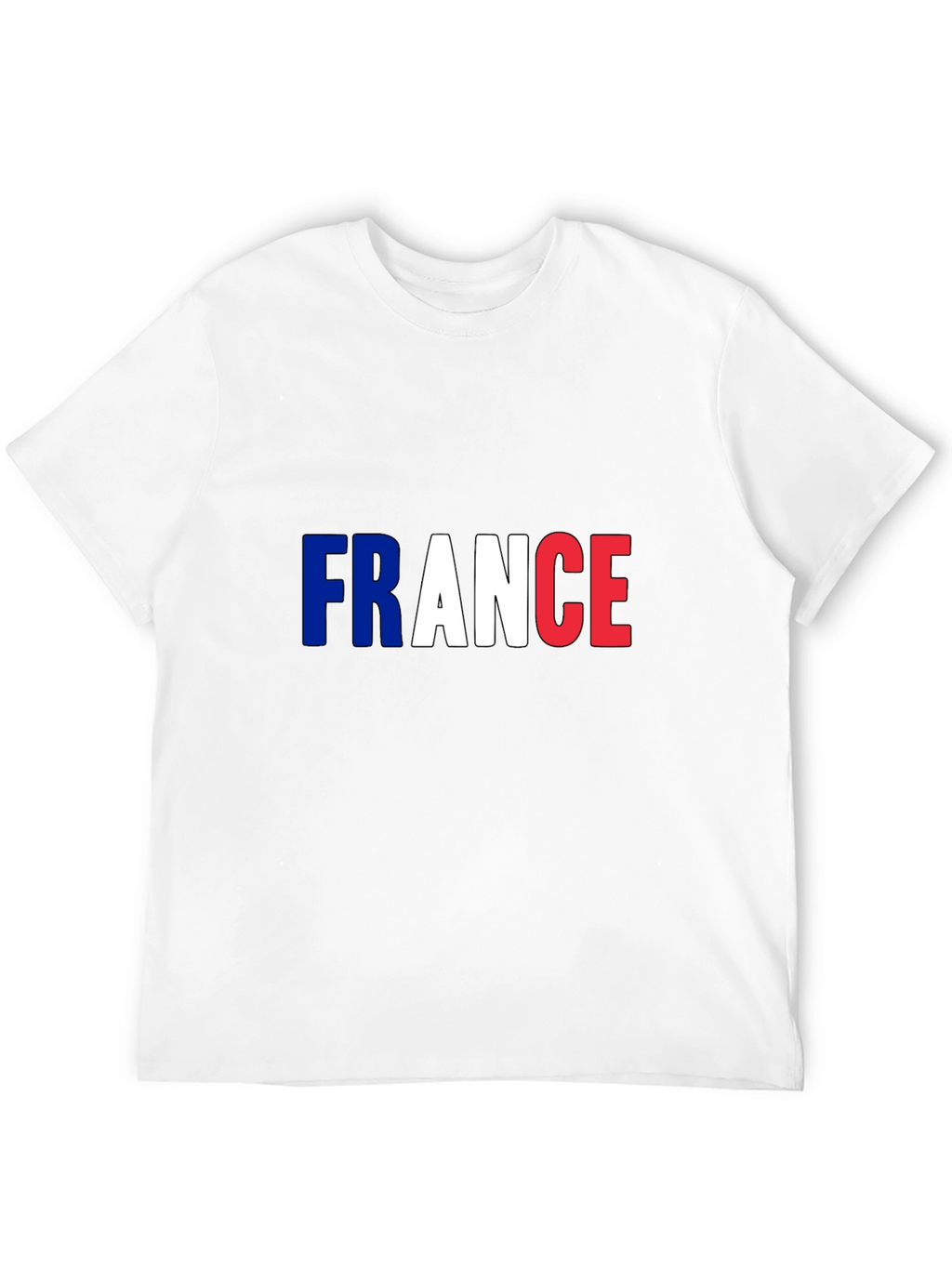 France Flag T-Shirt - Mens Black Tee