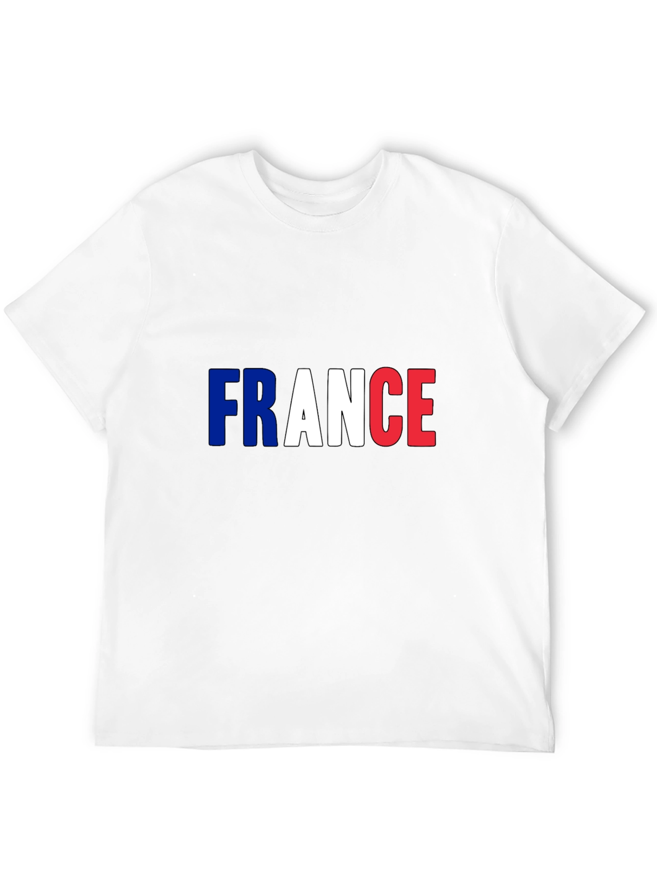 France Flag T-Shirt - Mens Black Tee