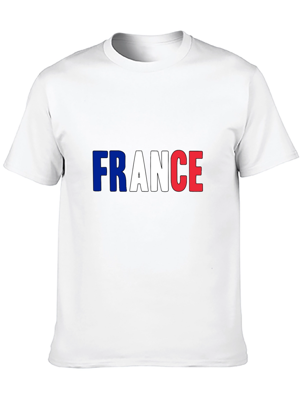 France Flag T-Shirt - Mens Black Tee
