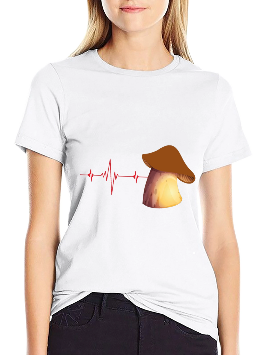 Mushroom Heartbeat Graphic Tee