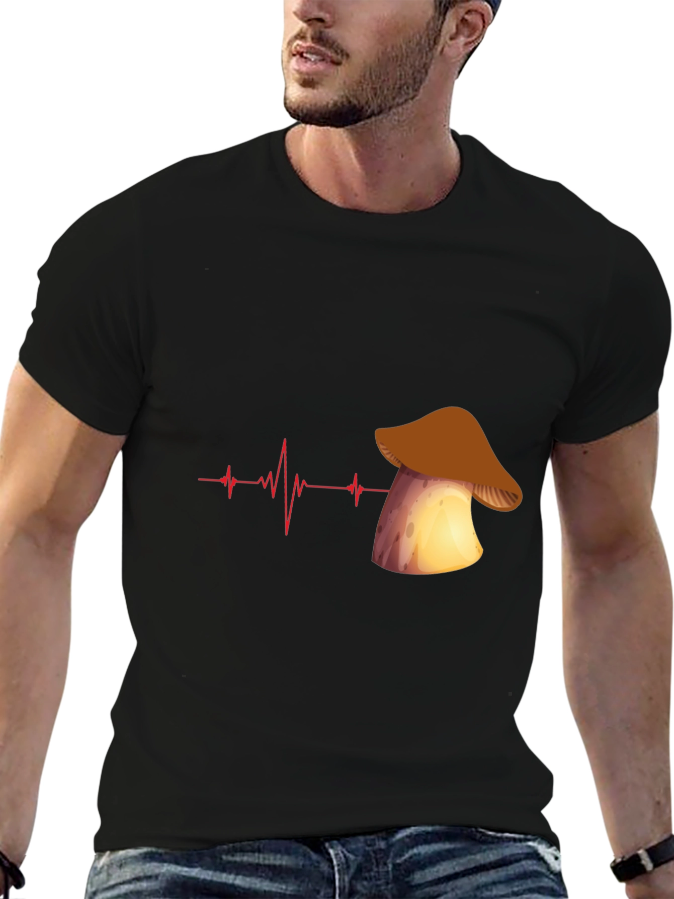 Mushroom Heartbeat Graphic Tee
