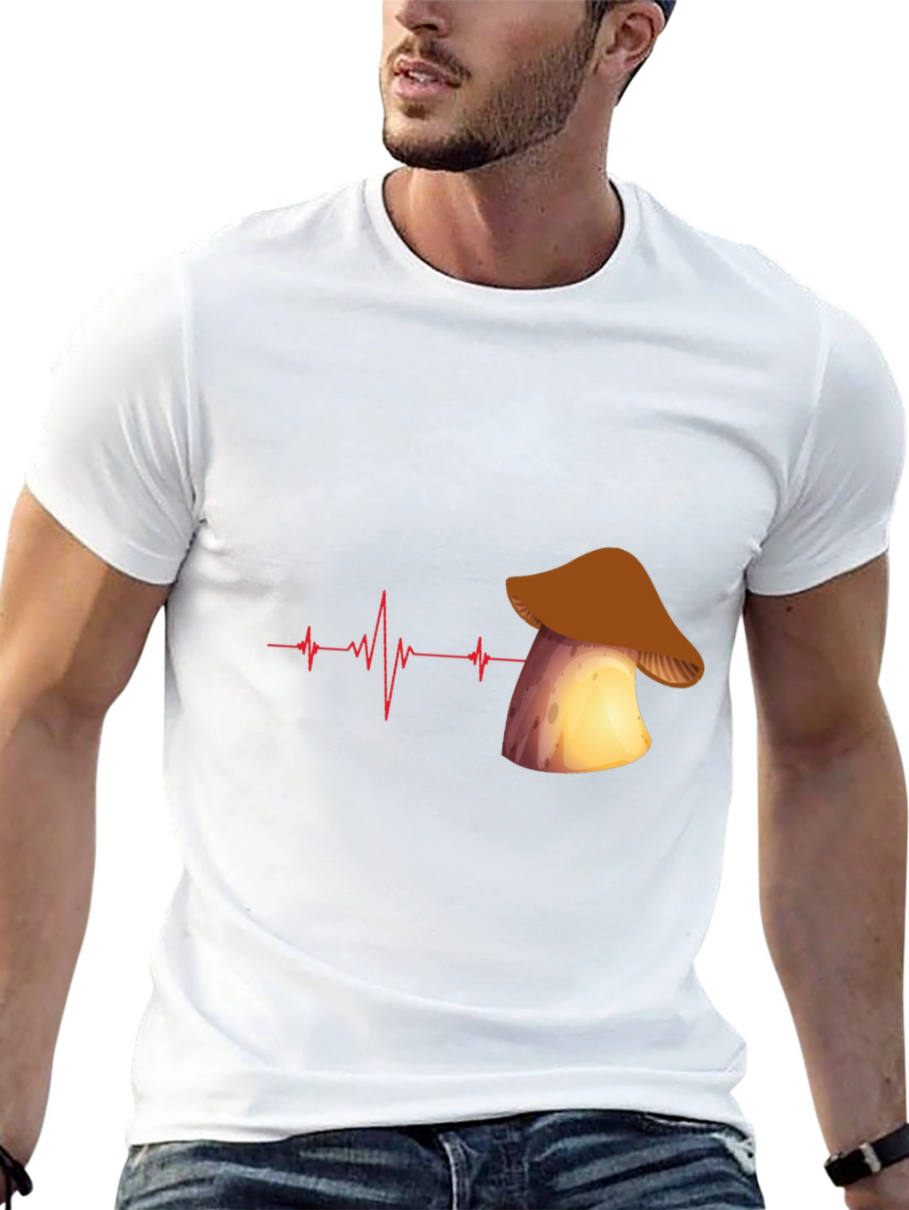 Mushroom Heartbeat Graphic Tee
