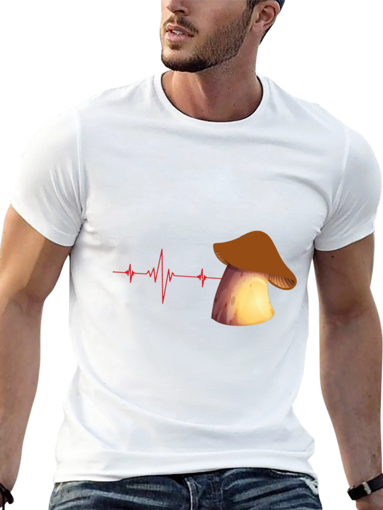 Mushroom Heartbeat Graphic Tee