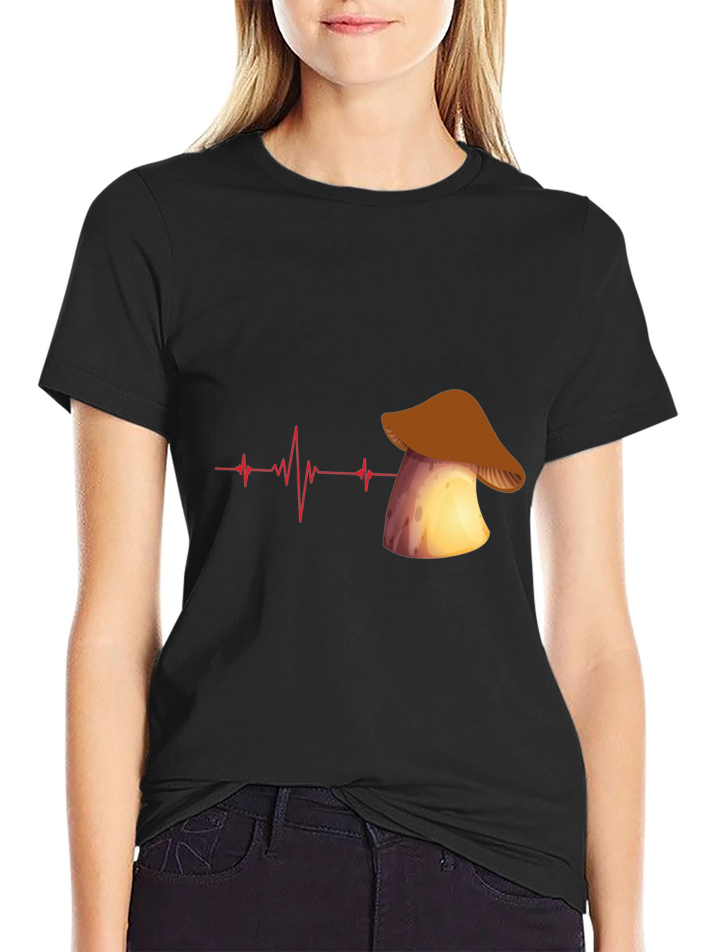 Mushroom Heartbeat Graphic Tee