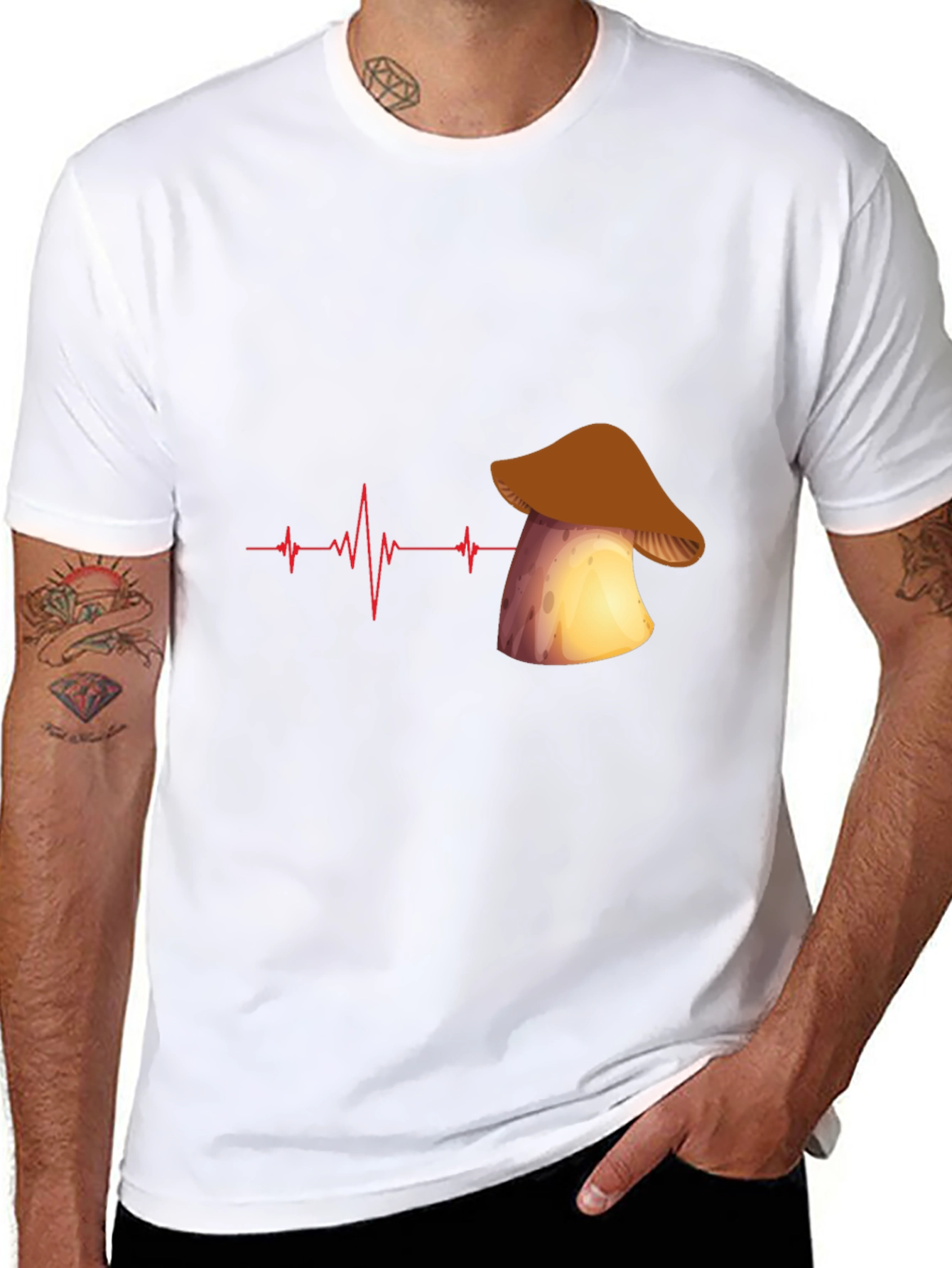 Mushroom Heartbeat Graphic Tee