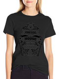 Coffee House Graphic Tee - Unisex Black T-Shirt