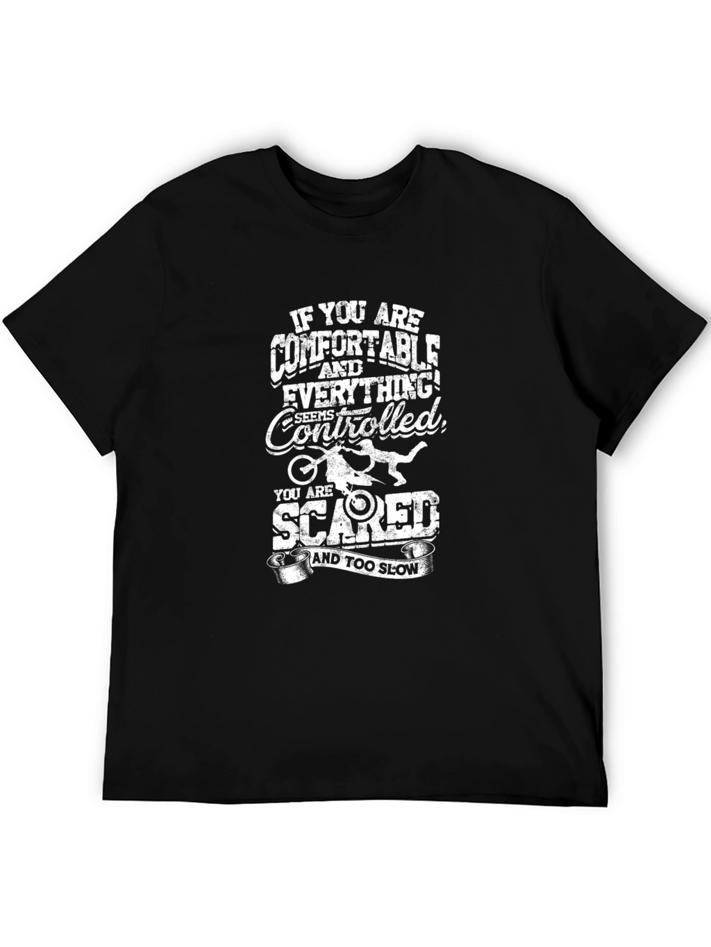 Comfort Zone Motorcycle Graphic Tee - Black