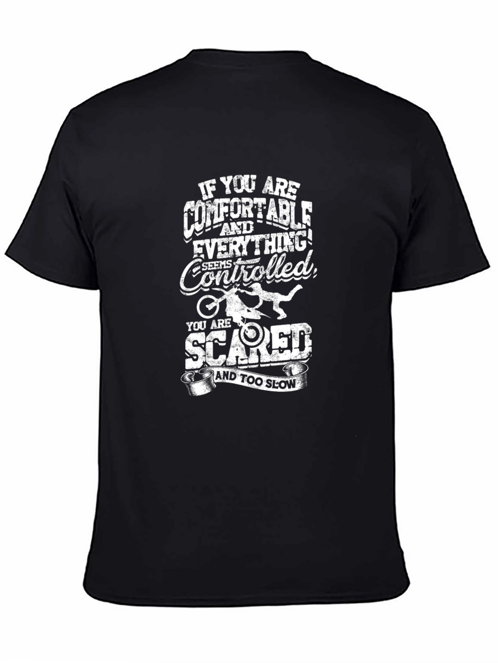 Comfort Zone Motorcycle Graphic Tee - Black