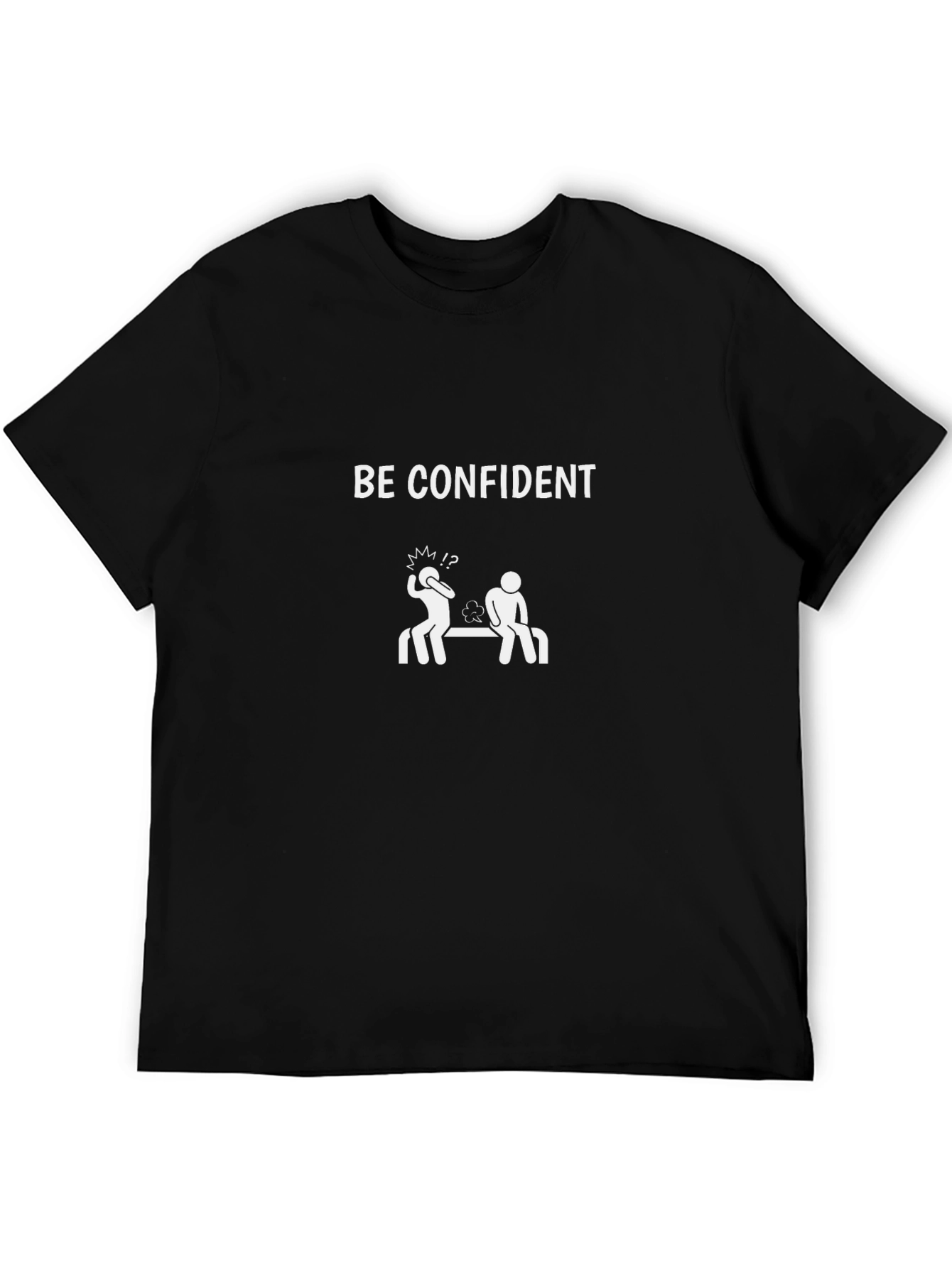 Be Confident Graphic Tee - Mens Black T-Shirt