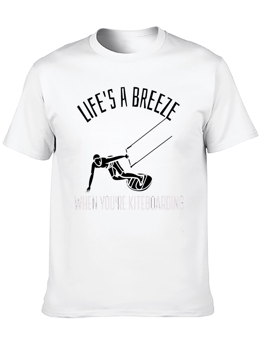 Lifes A Breeze Kiteboarding Graphic T-Shirt