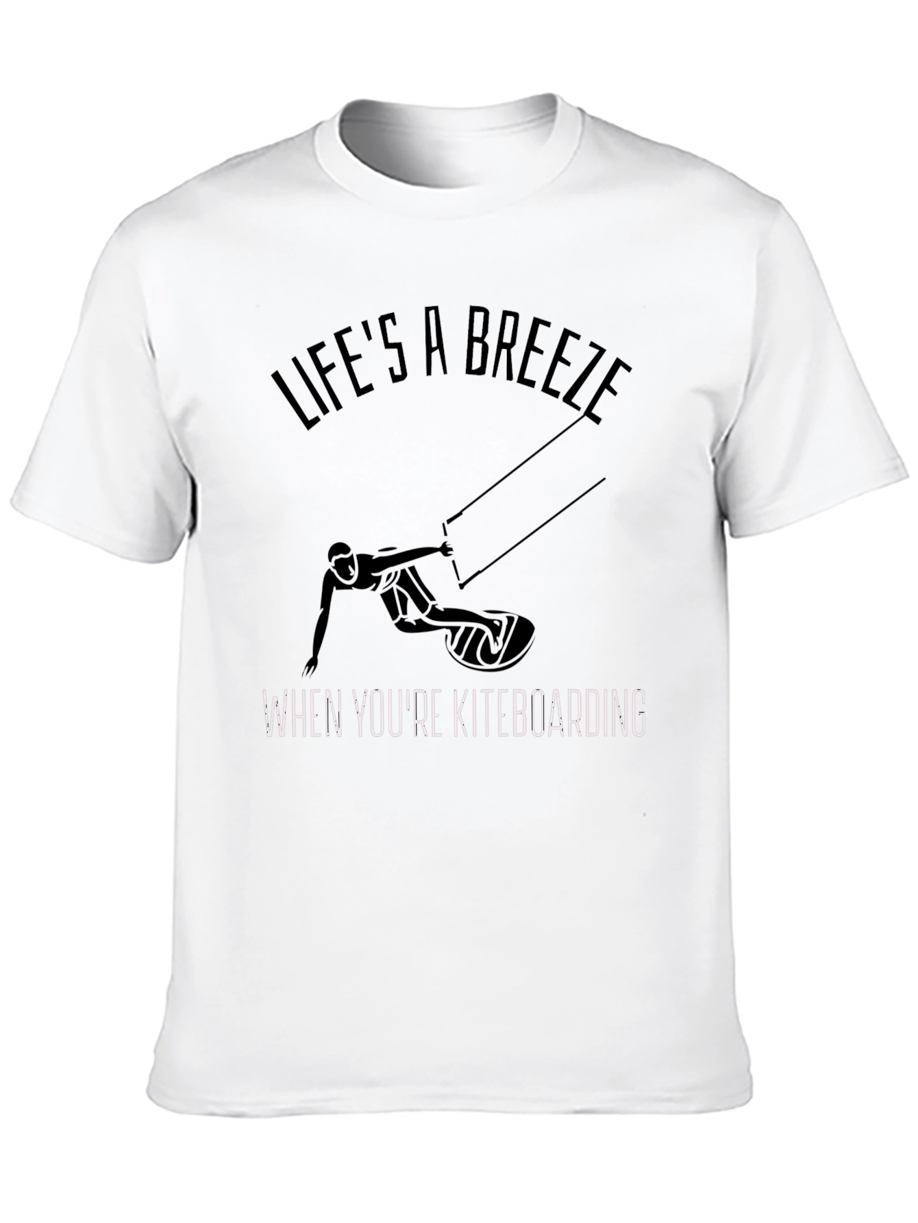 Lifes A Breeze Kiteboarding Graphic T-Shirt