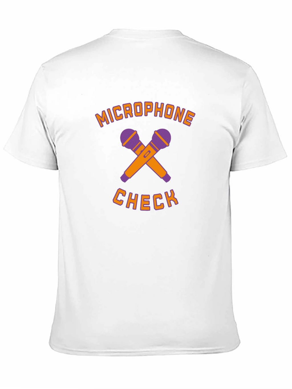 Microphone Check Graphic T-Shirt - Black