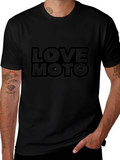 Love Moto Black Graphic Tee