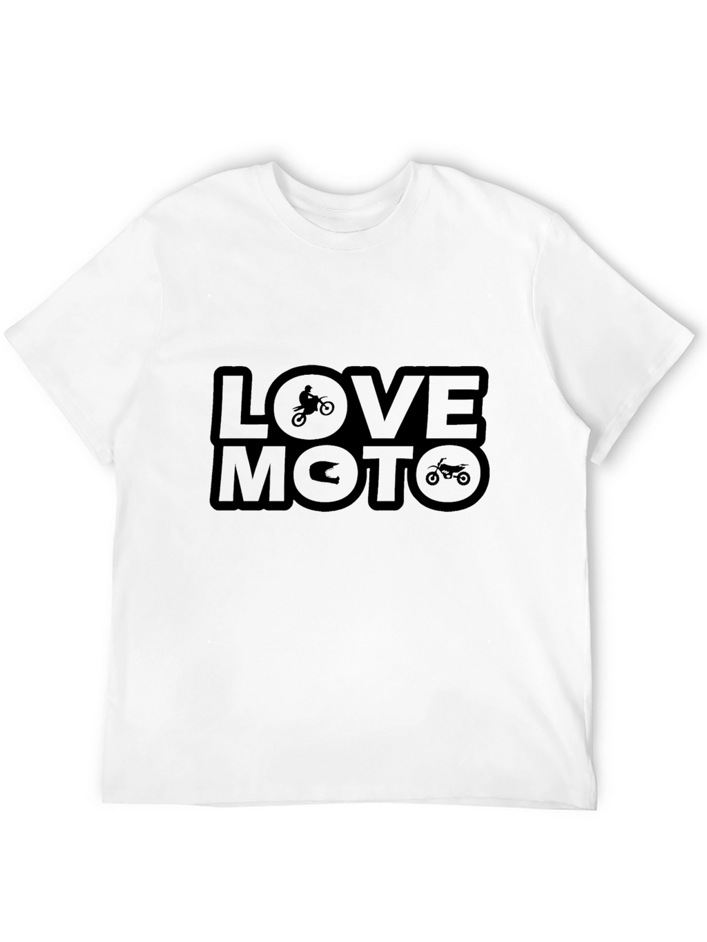 Love Moto Black Graphic Tee