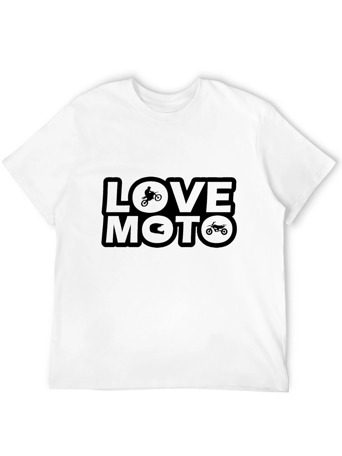 Love Moto Black Graphic Tee