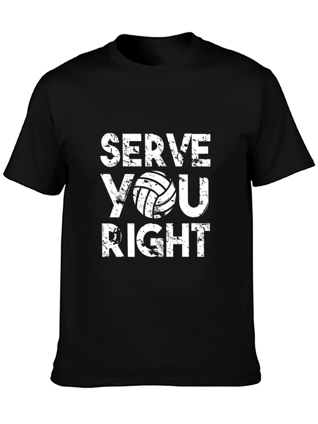 Serve You Right Volleyball Graphic T-Shirt