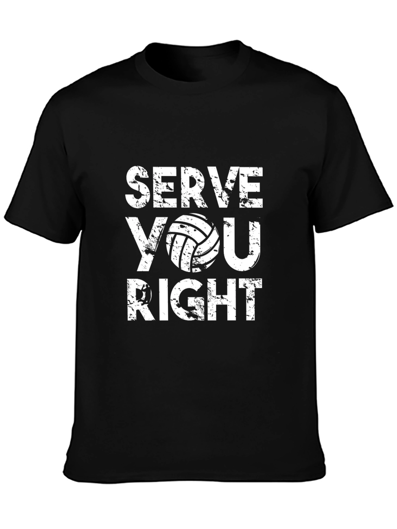 Serve You Right Volleyball Graphic T-Shirt