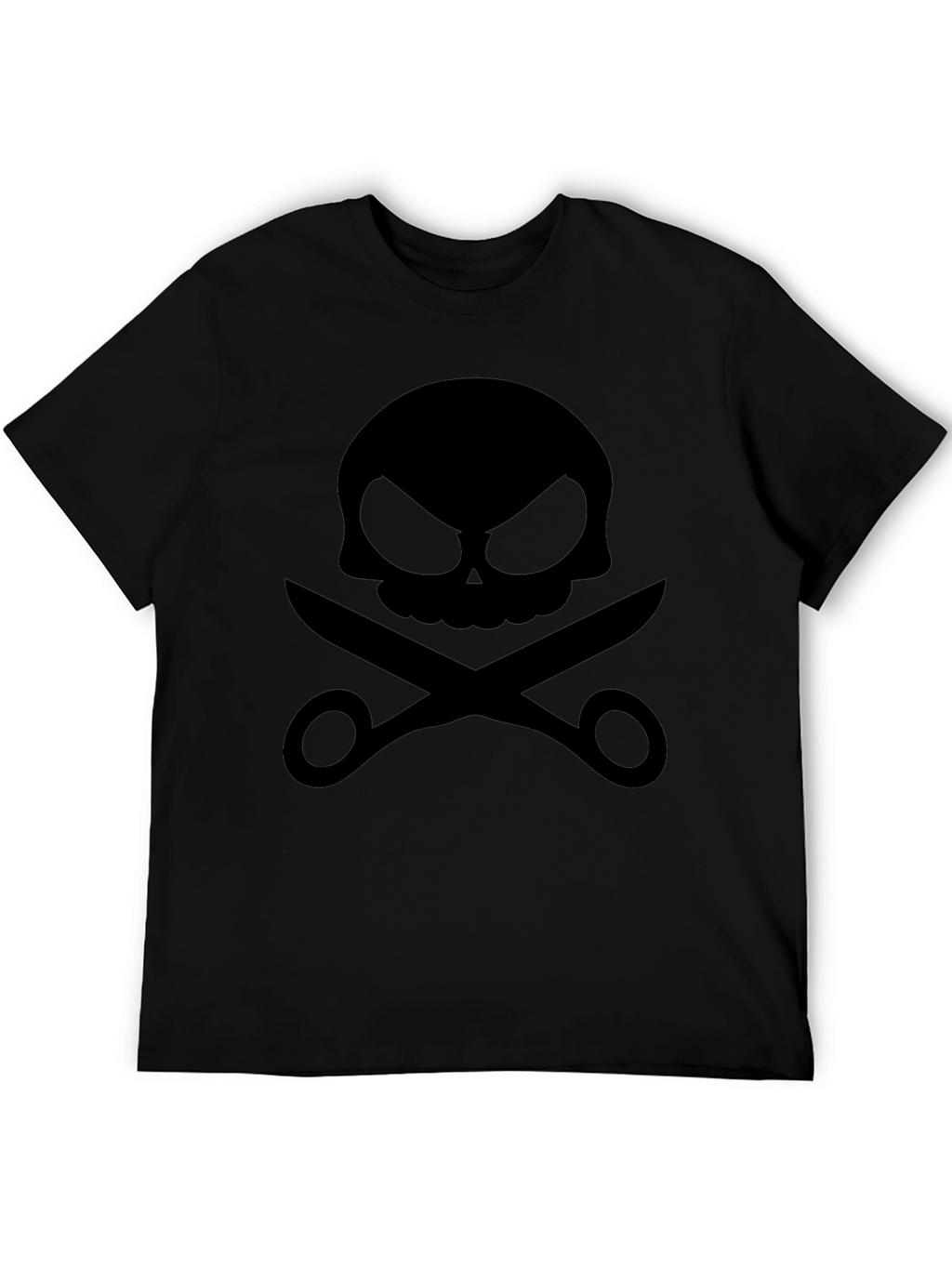 Skull & Scissors Black Graphic Tee