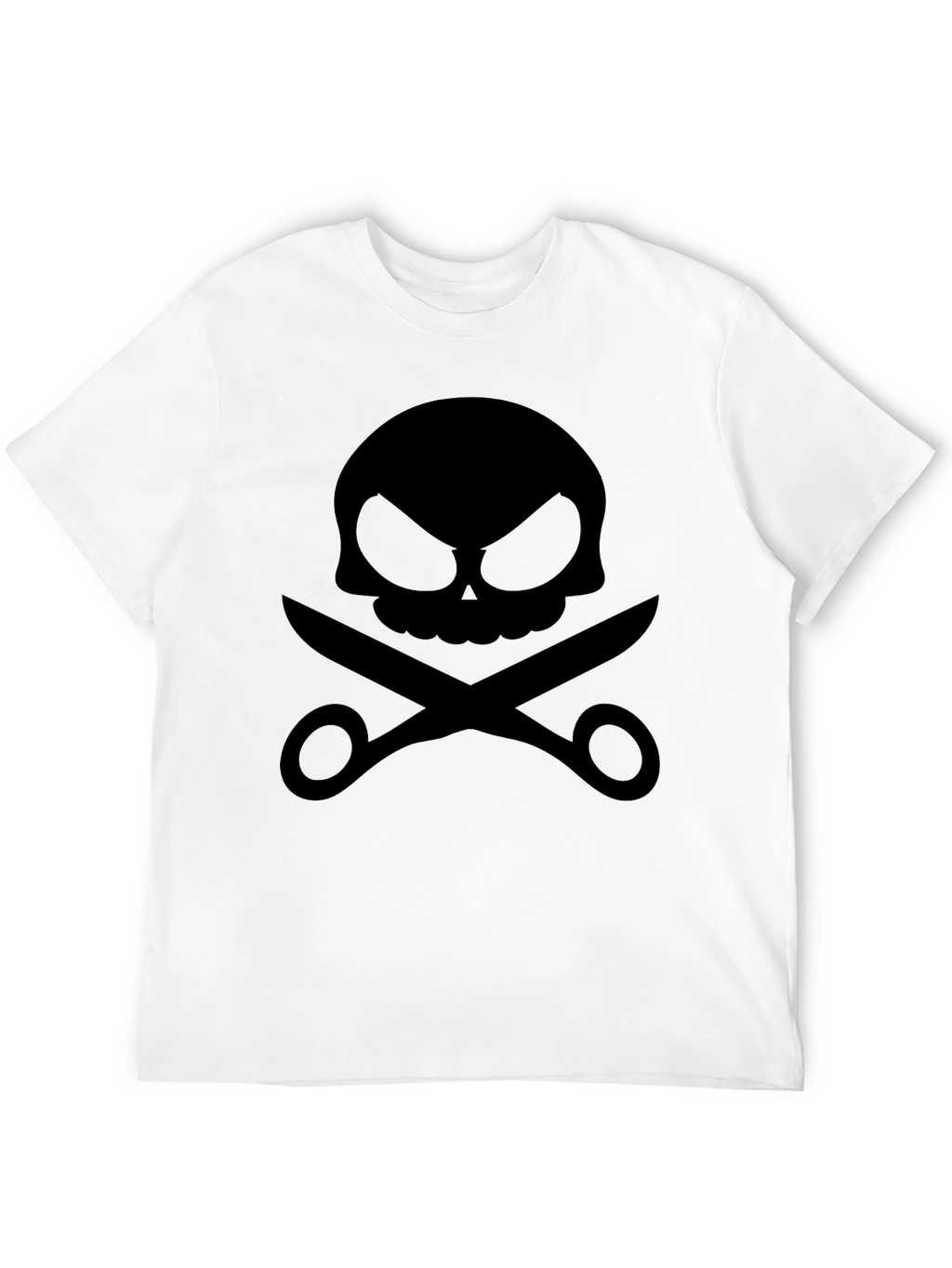 Skull & Scissors Black Graphic Tee
