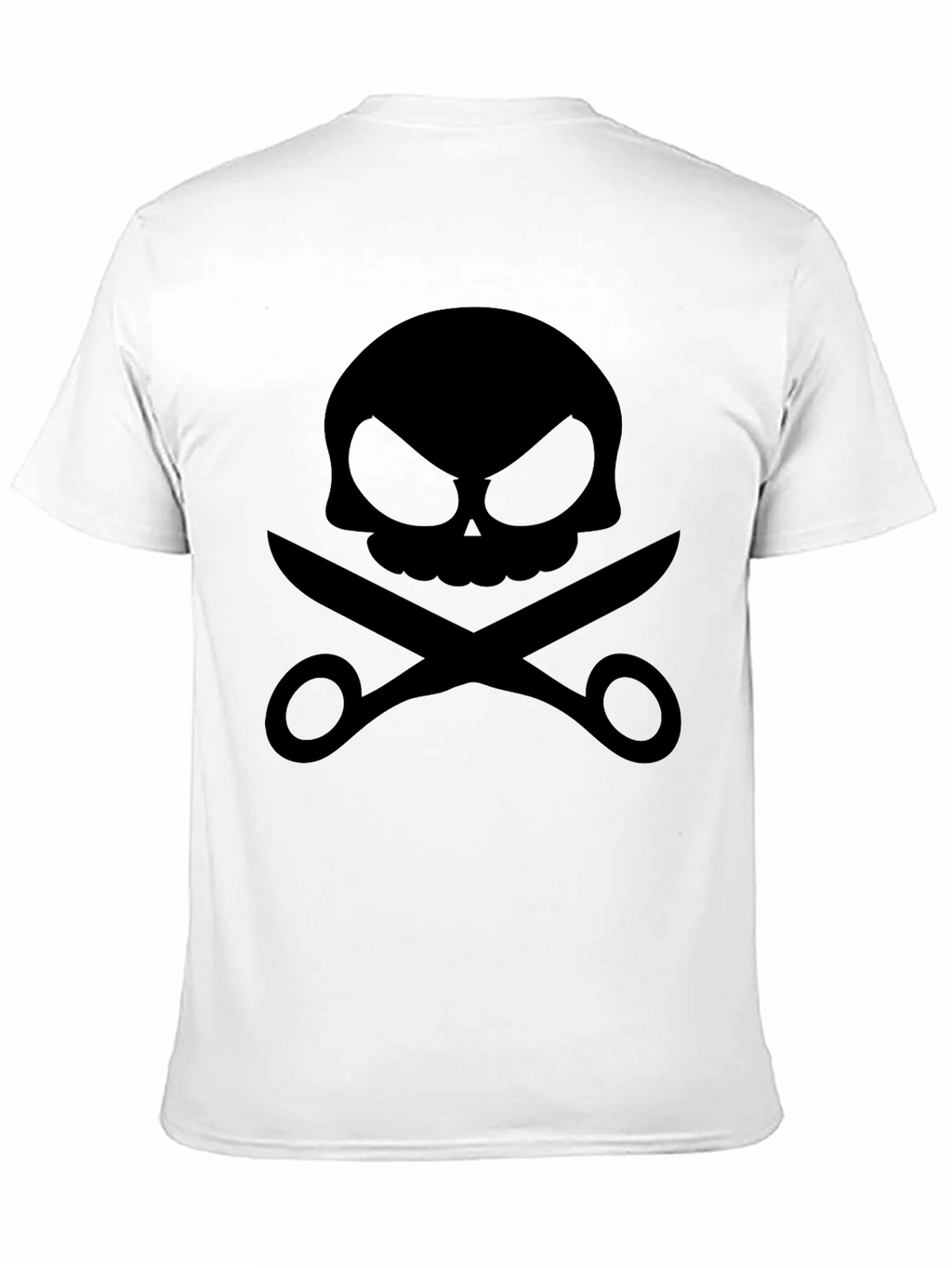 Skull & Scissors Black Graphic Tee