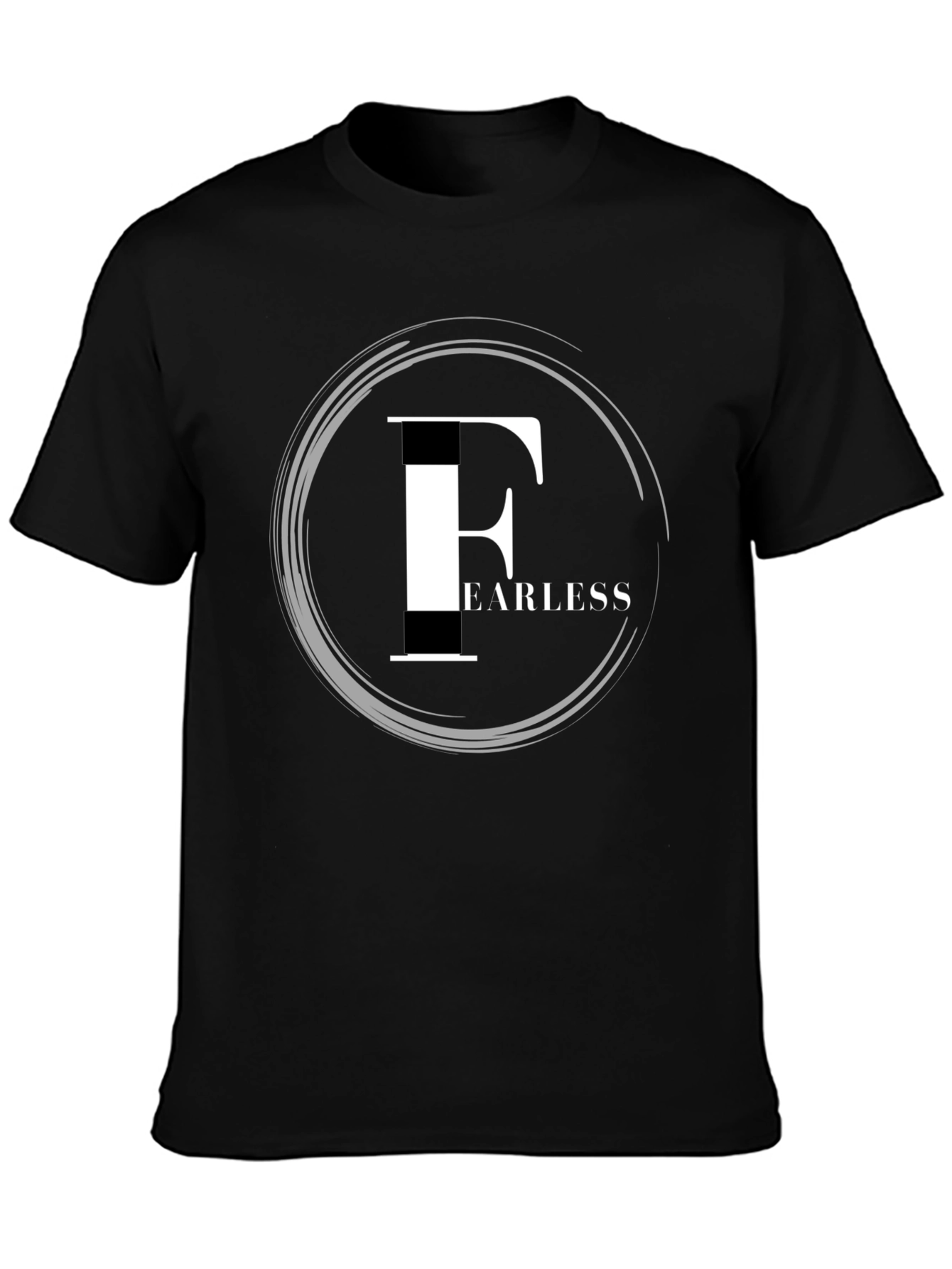 Fearless Graphic Tee - Stylish Black Cotton Shirt