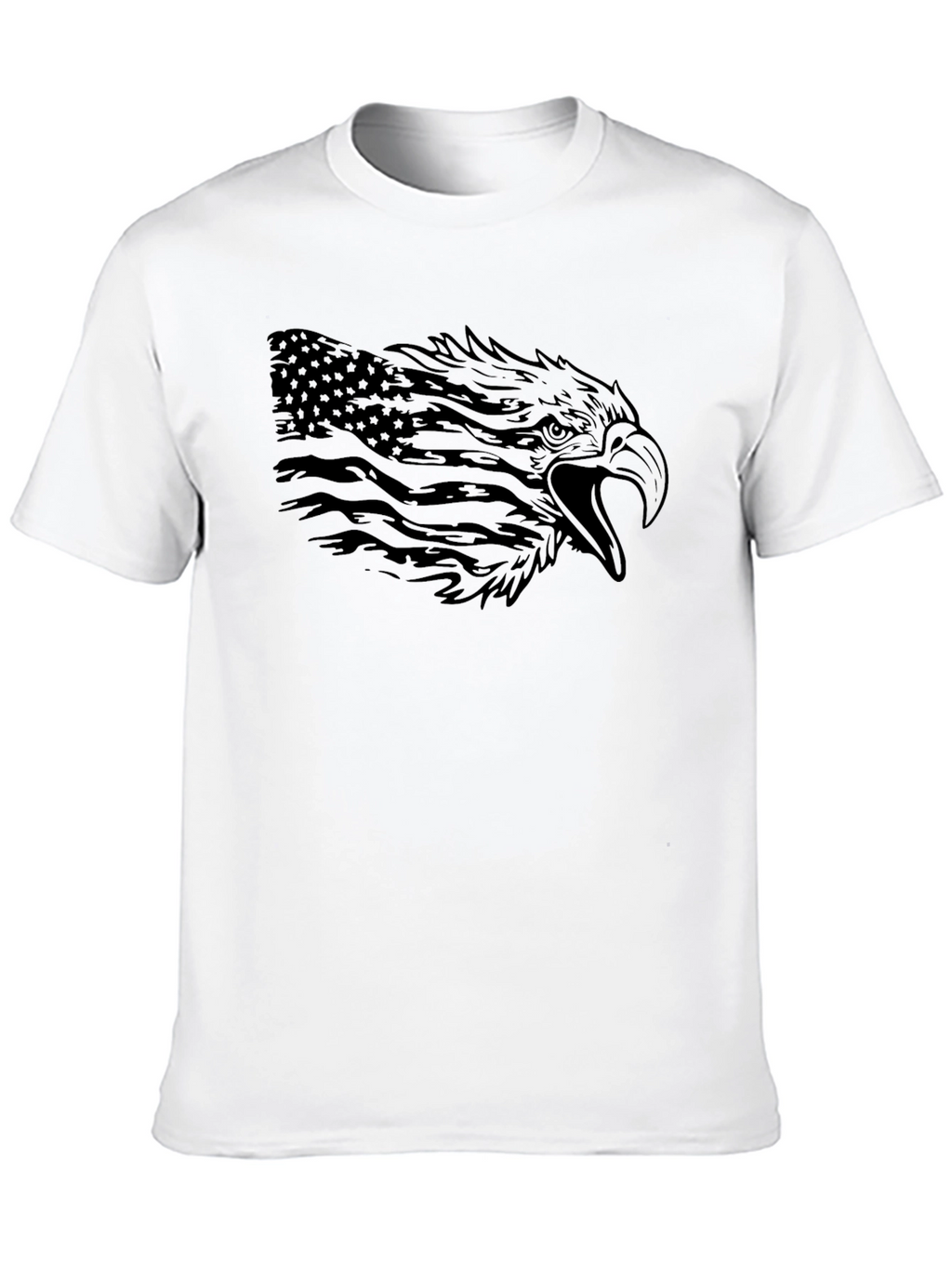 American Eagle Flag Graphic Black T-Shirt