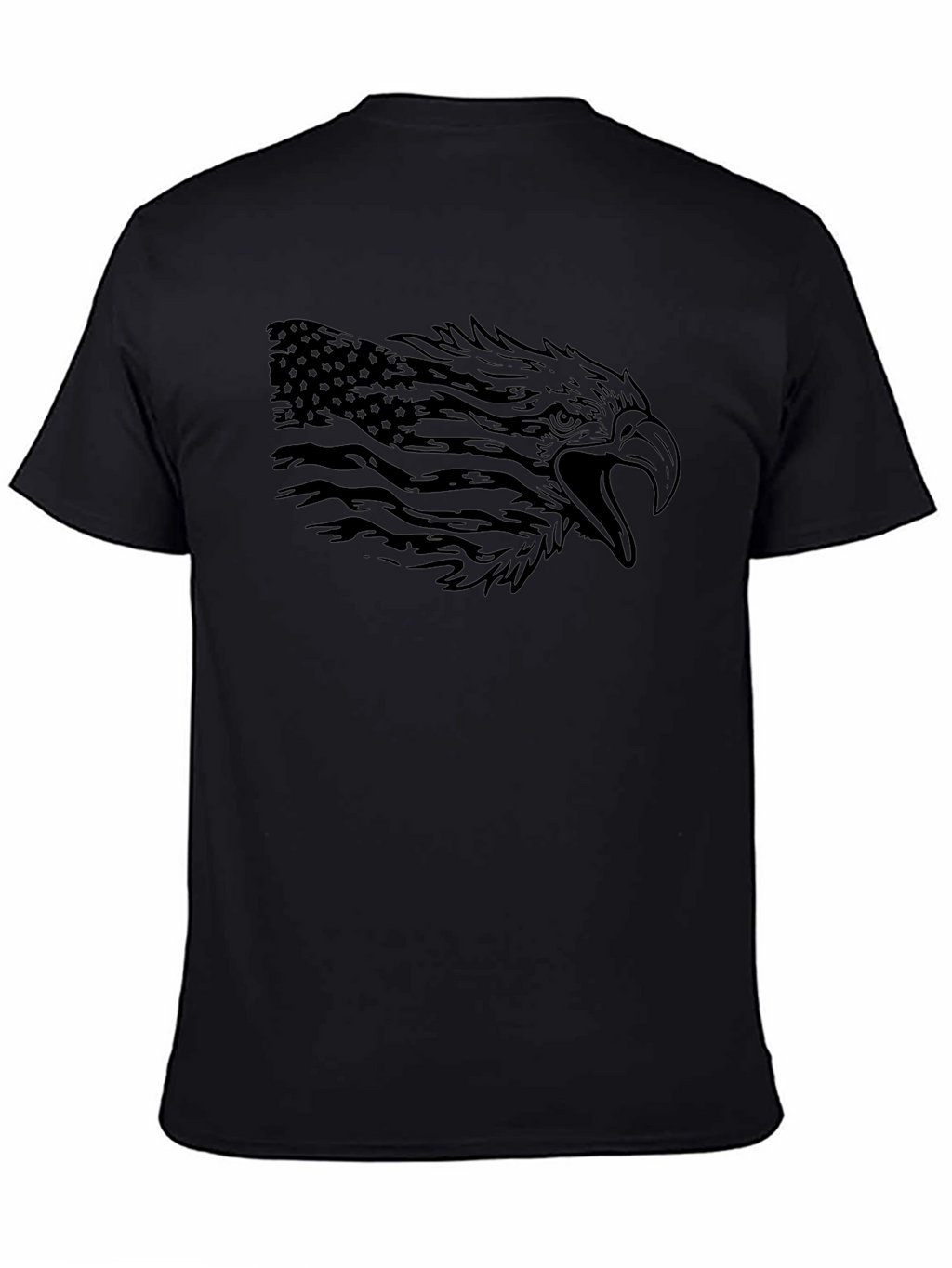 American Eagle Flag Graphic Black T-Shirt