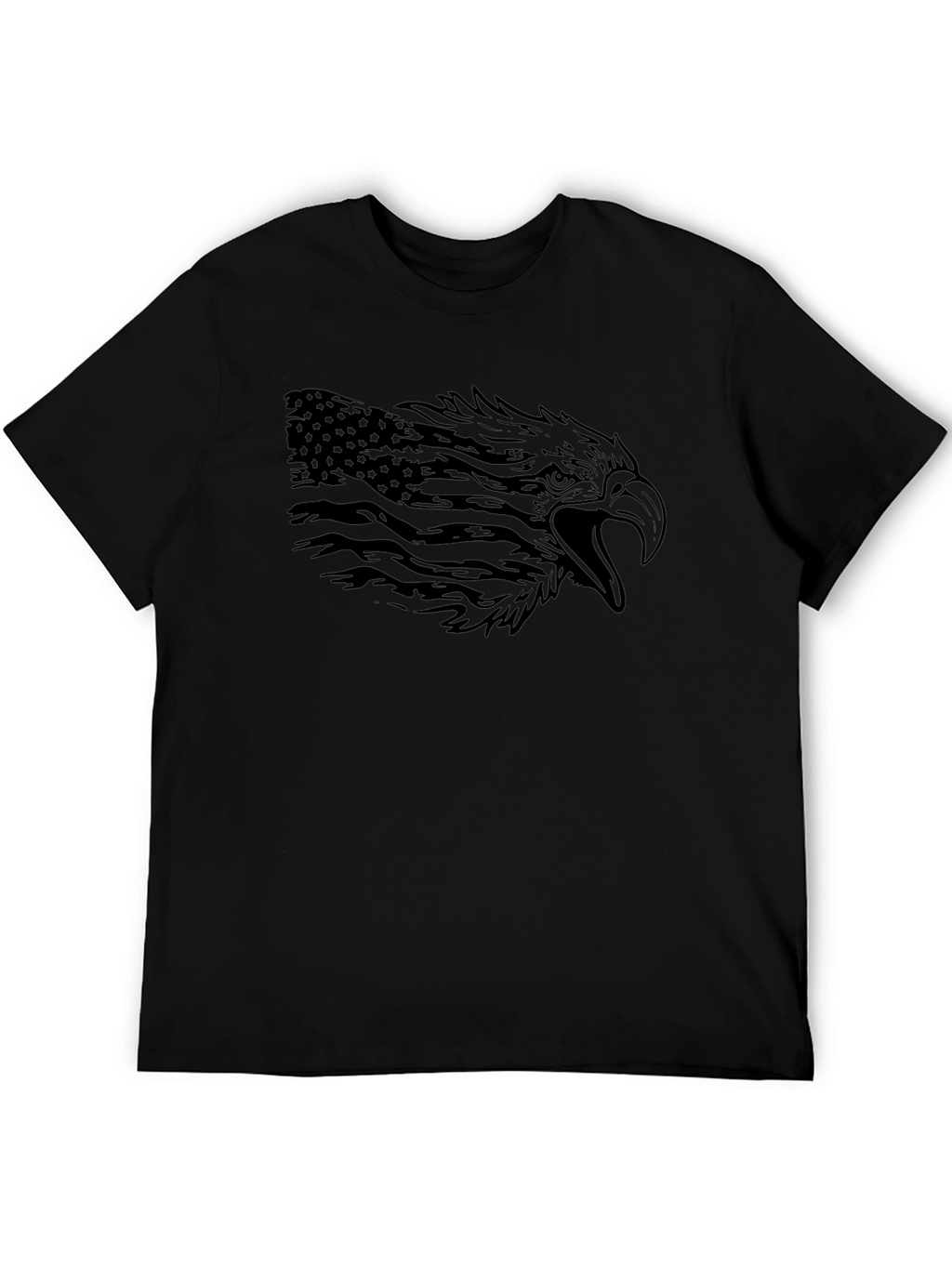 American Eagle Flag Graphic Black T-Shirt