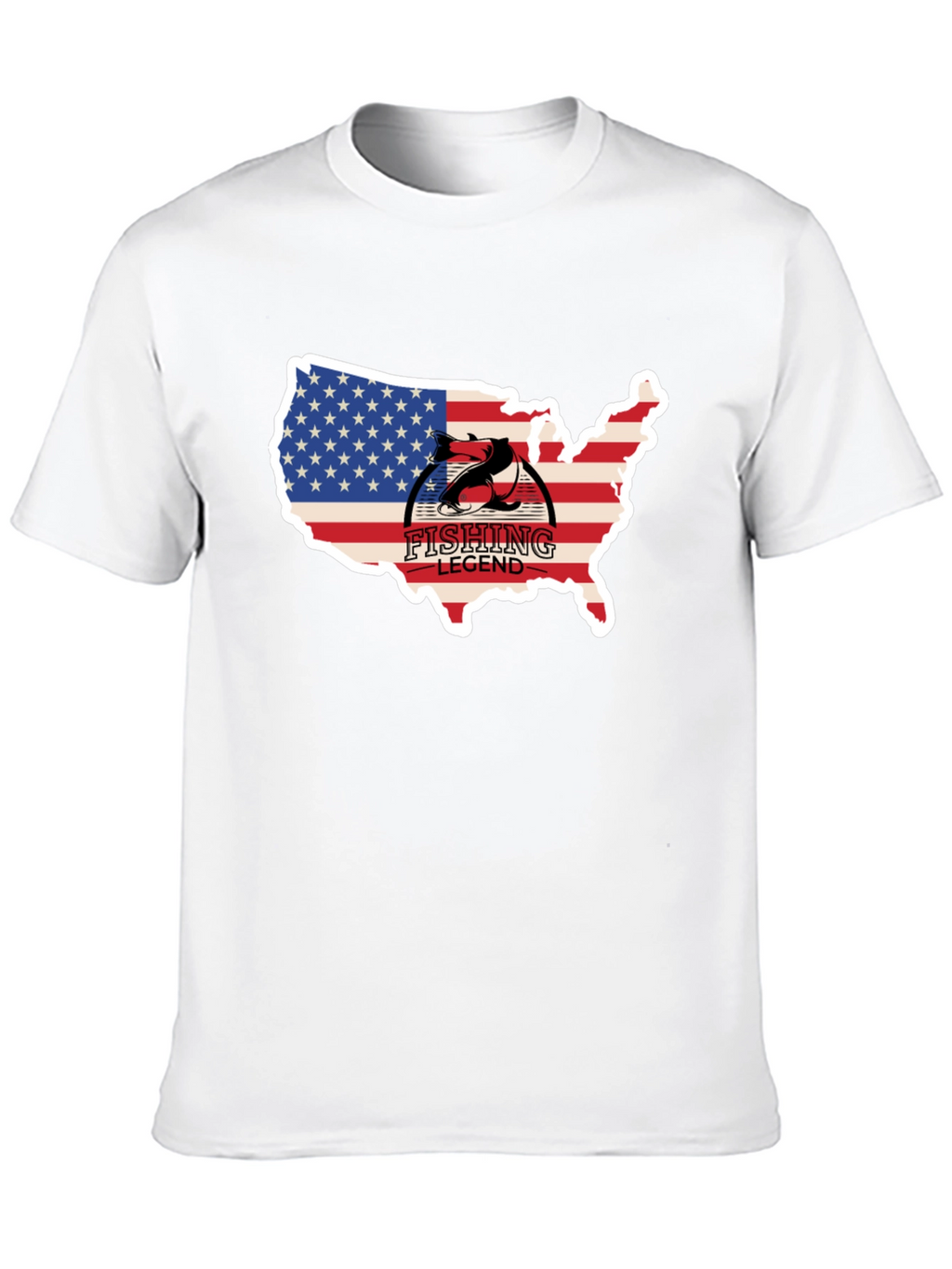 Fishing Legend USA Flag T-Shirt